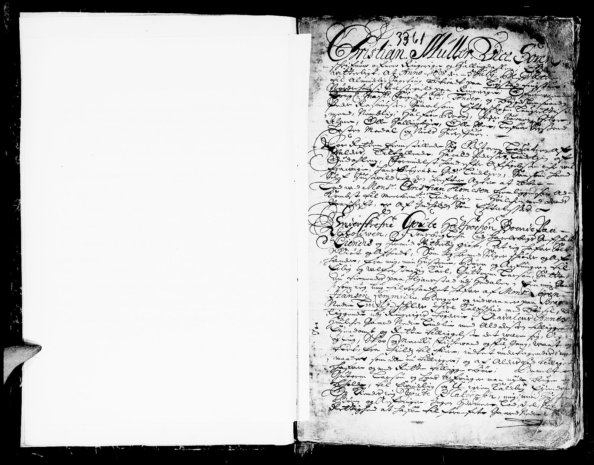 Ringerike og Hallingdal sorenskriveri, SAKO/A-81/H/Ha/L0002: Skifteprotokoll, 1698-1701, s. 0b-1a