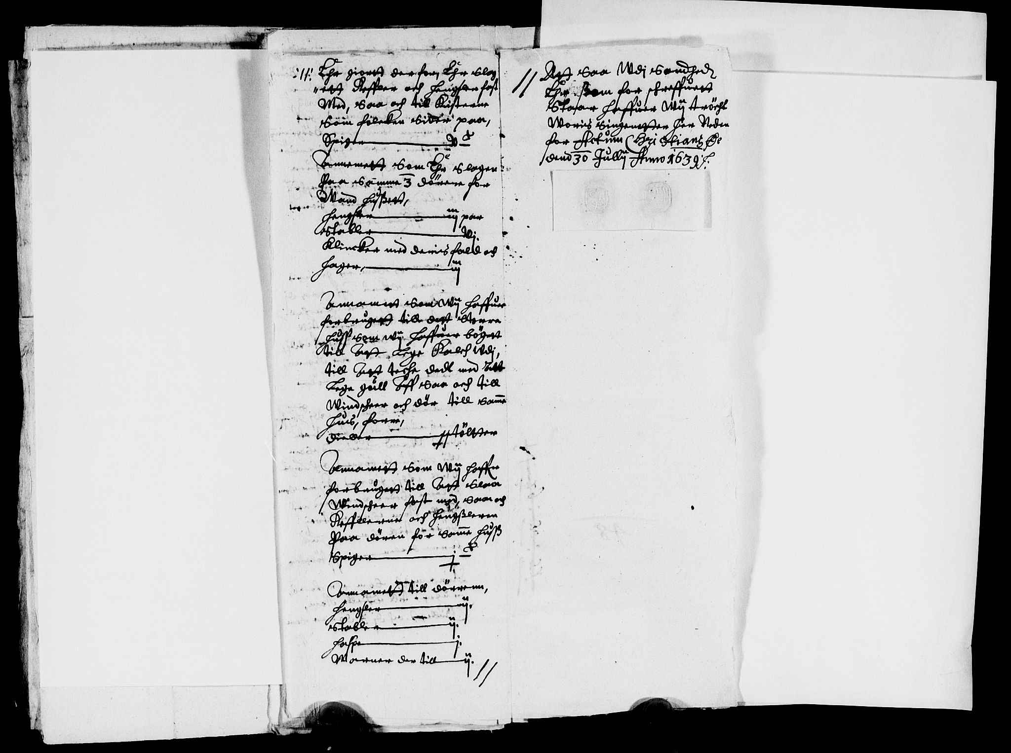 Rentekammeret inntil 1814, Reviderte regnskaper, Lensregnskaper, AV/RA-EA-5023/R/Rb/Rbq/L0029: Nedenes len. Mandals len. Råbyggelag., 1639-1641