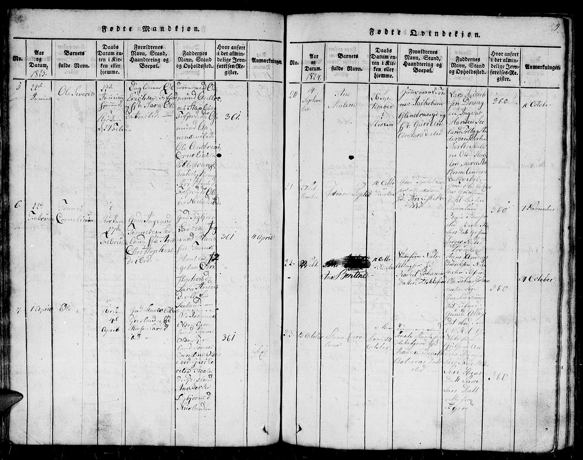 Flekkefjord sokneprestkontor, AV/SAK-1111-0012/F/Fb/Fbc/L0003: Klokkerbok nr. B 3, 1815-1826, s. 79