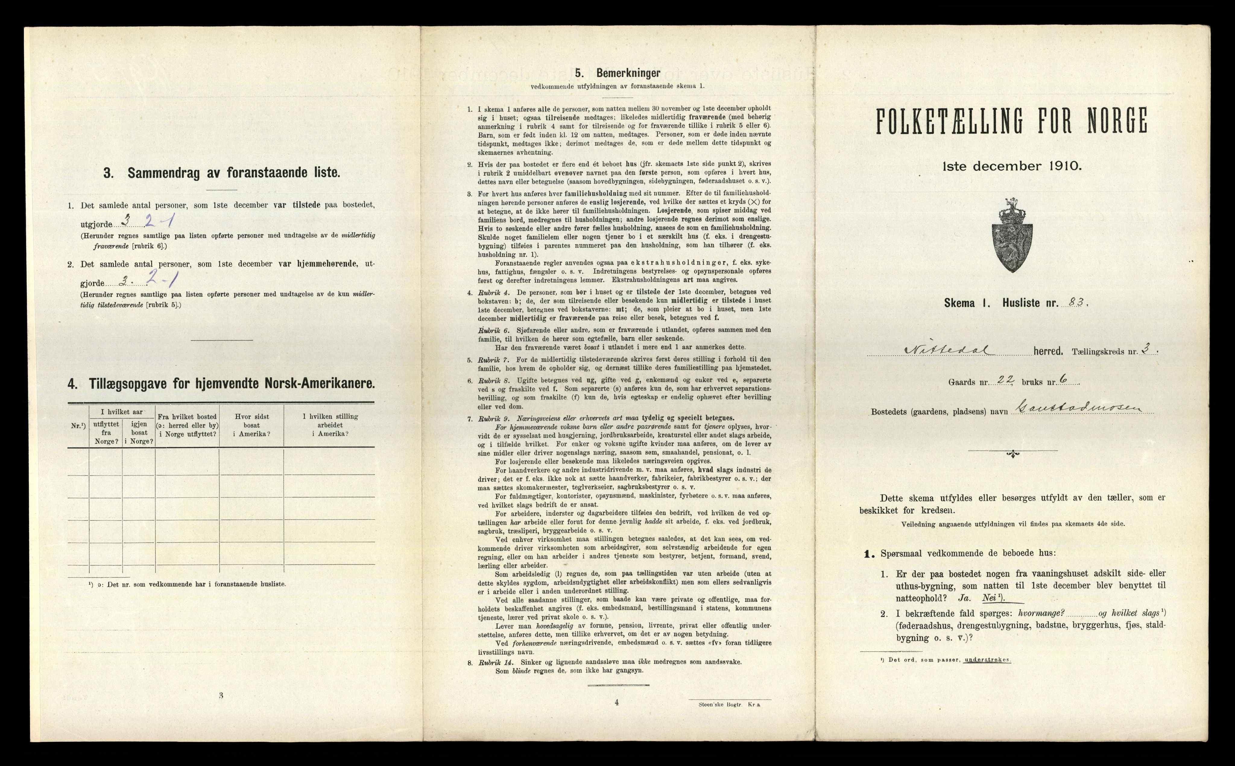 RA, Folketelling 1910 for 0233 Nittedal herred, 1910, s. 605