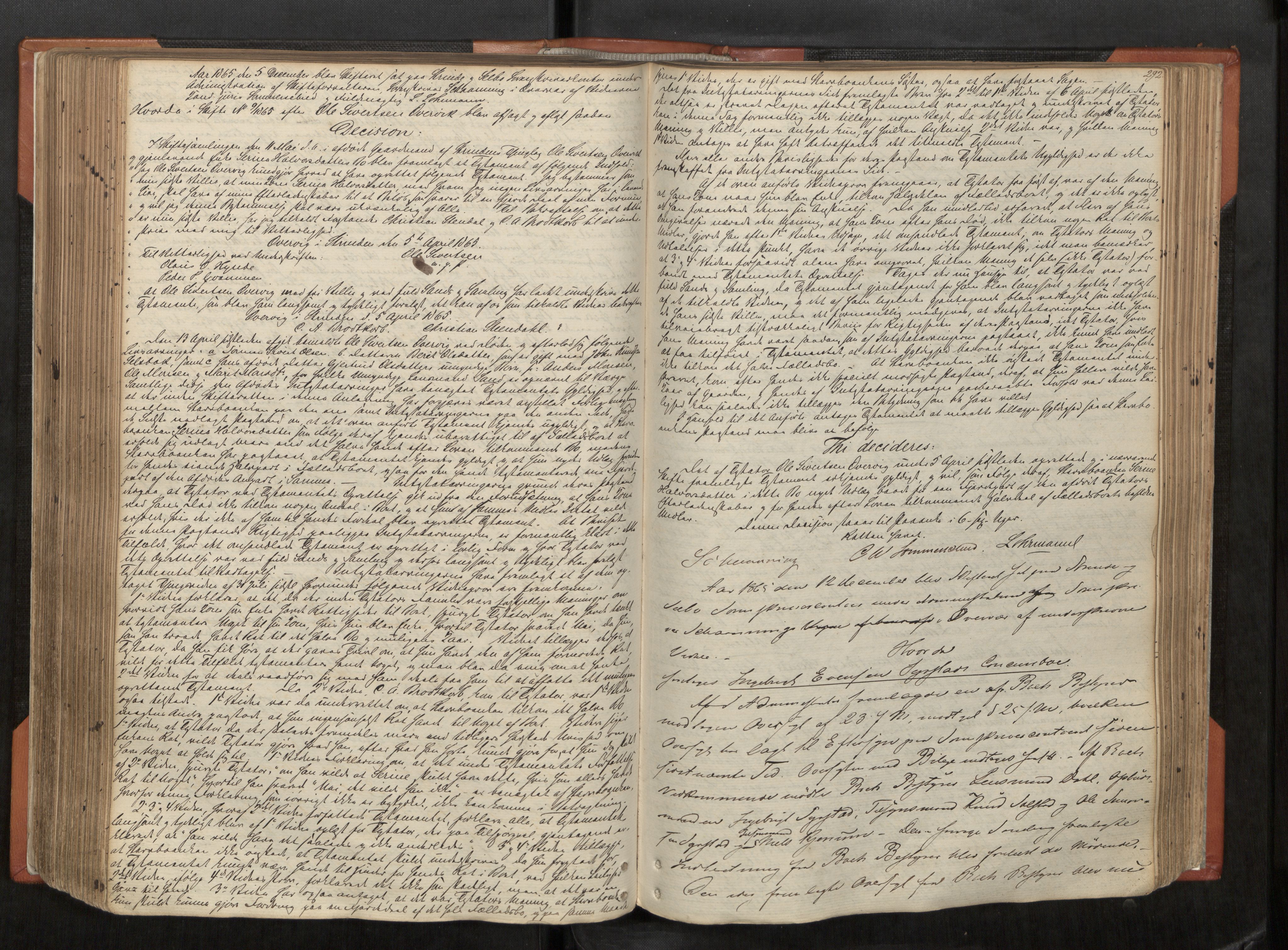 Strinda og Selbu sorenskriveri, AV/SAT-A-0015/3/3B/L0003: Skifteforhandlingsprot. 3 3, 1856-1874, s. 292