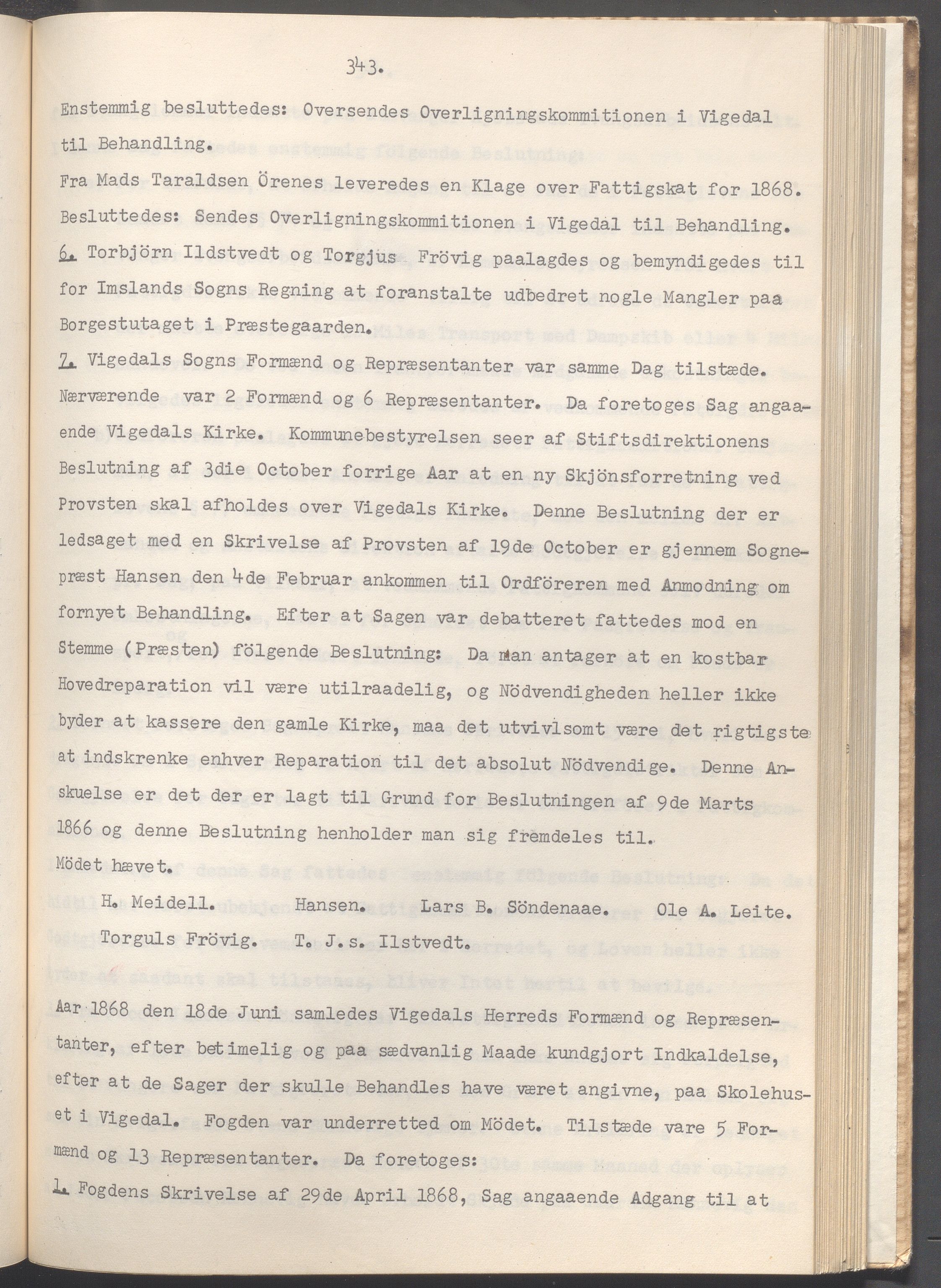 Vikedal kommune - Formannskapet, IKAR/K-100598/A/Ac/L0002: Avskrift av møtebok, 1862-1874, s. 343