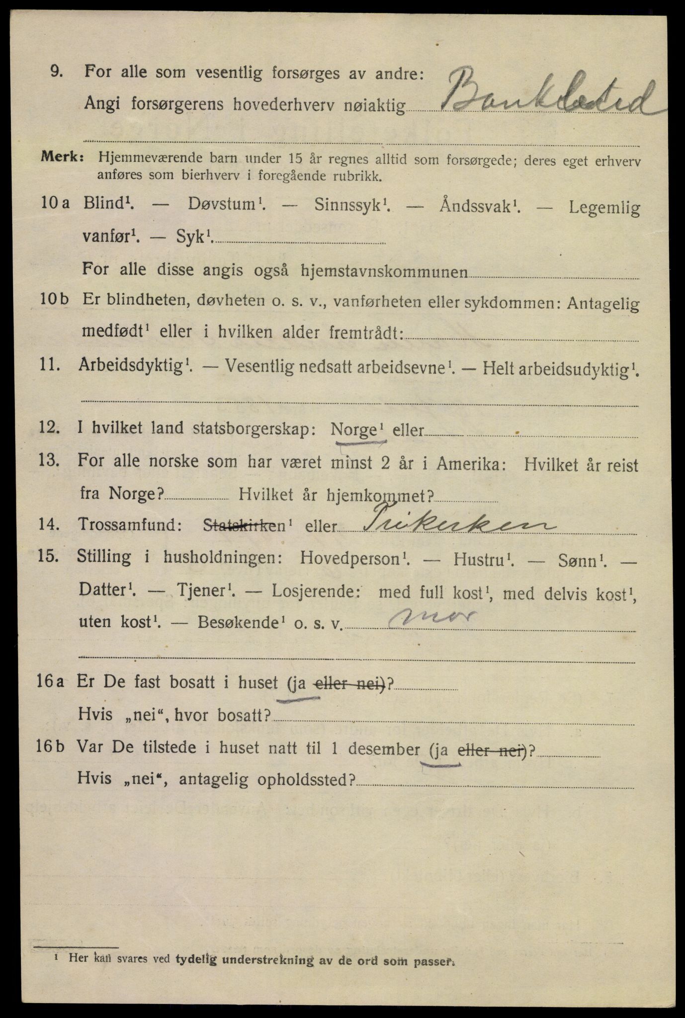 SAKO, Folketelling 1920 for 0801 Kragerø kjøpstad, 1920, s. 5342