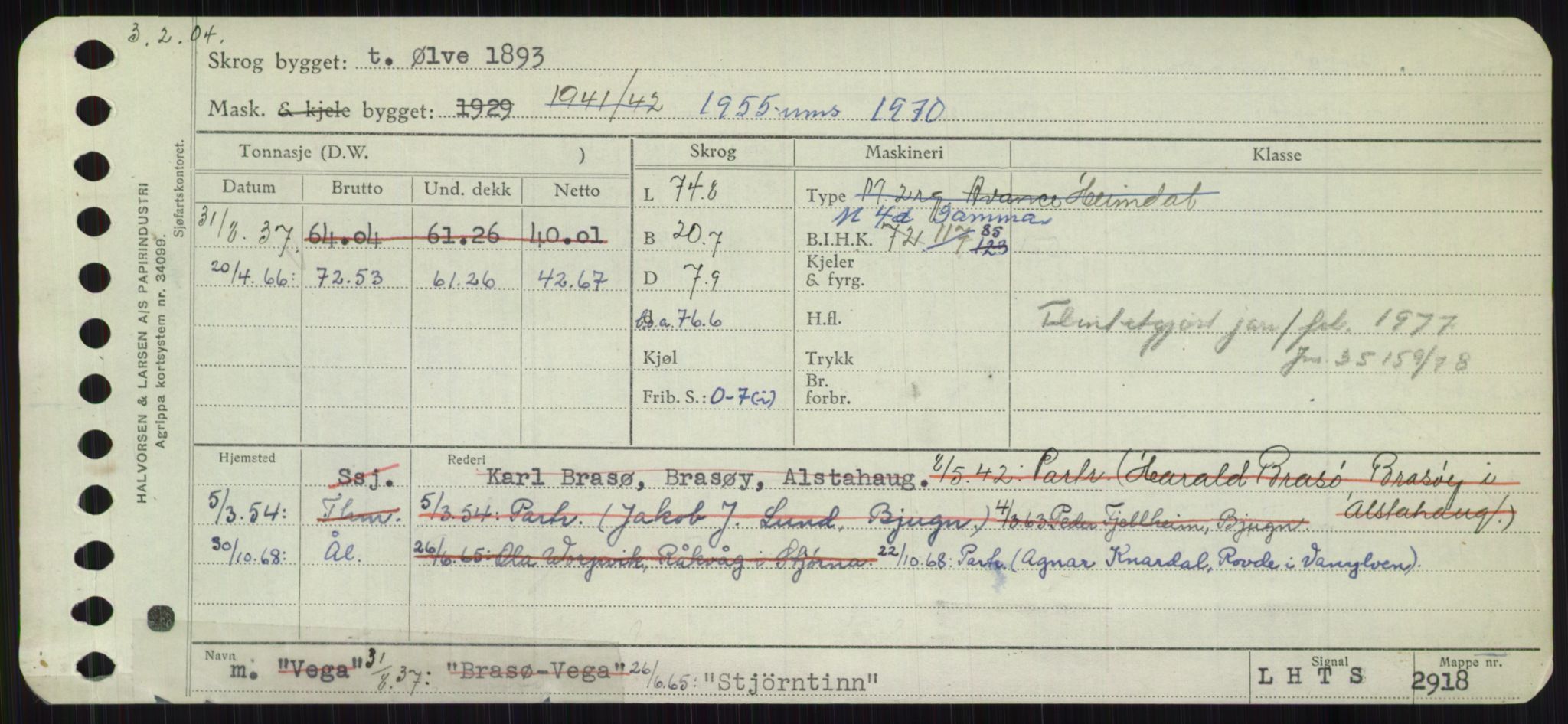 Sjøfartsdirektoratet med forløpere, Skipsmålingen, RA/S-1627/H/Ha/L0005/0002: Fartøy, S-Sven / Fartøy, Skjo-Sven, s. 517