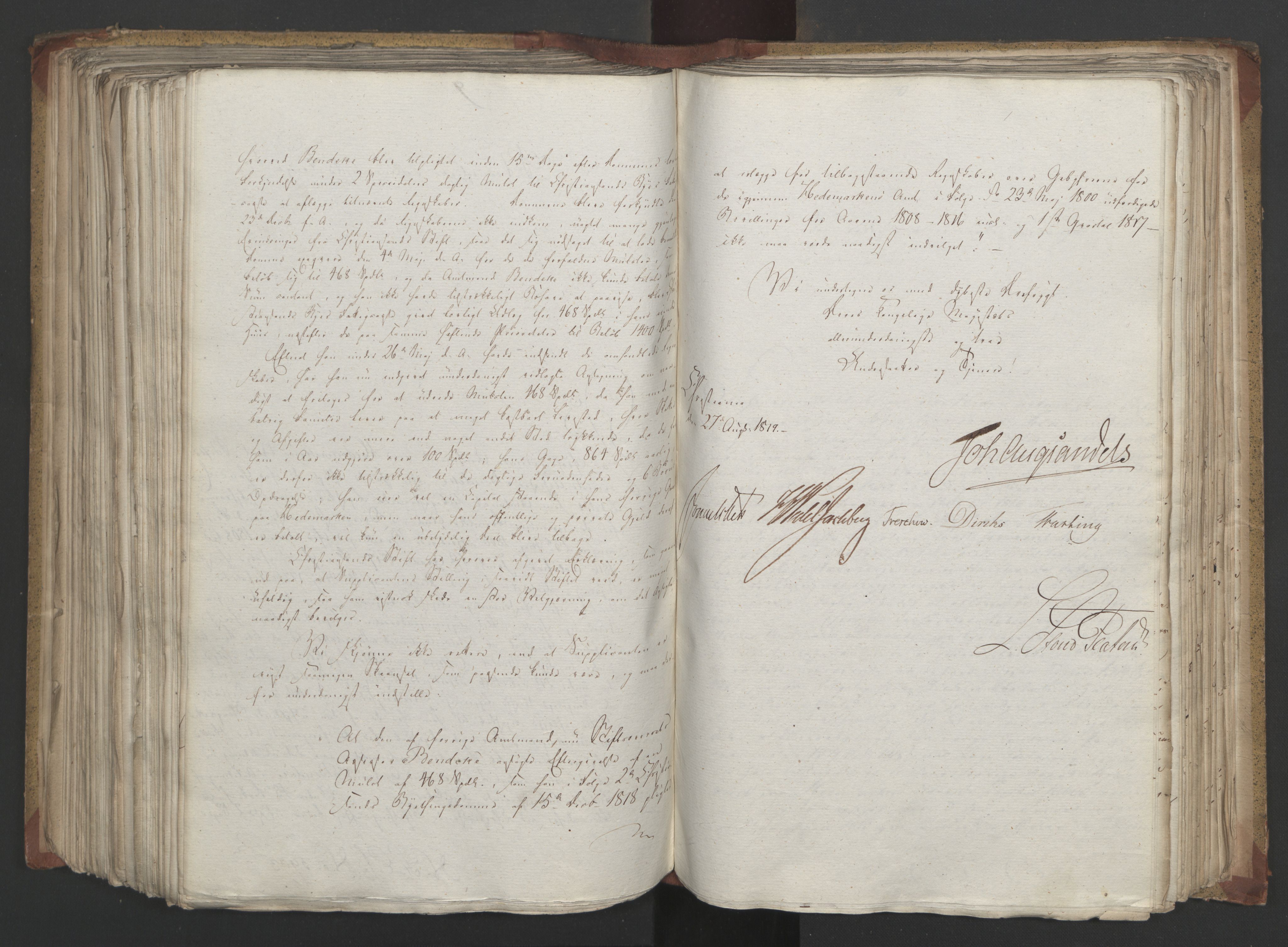 Statsrådsavdelingen i Stockholm, AV/RA-S-1003/D/Da/L0019: Regjeringsinnstillinger nr. 3856-4052, 1819, s. 341