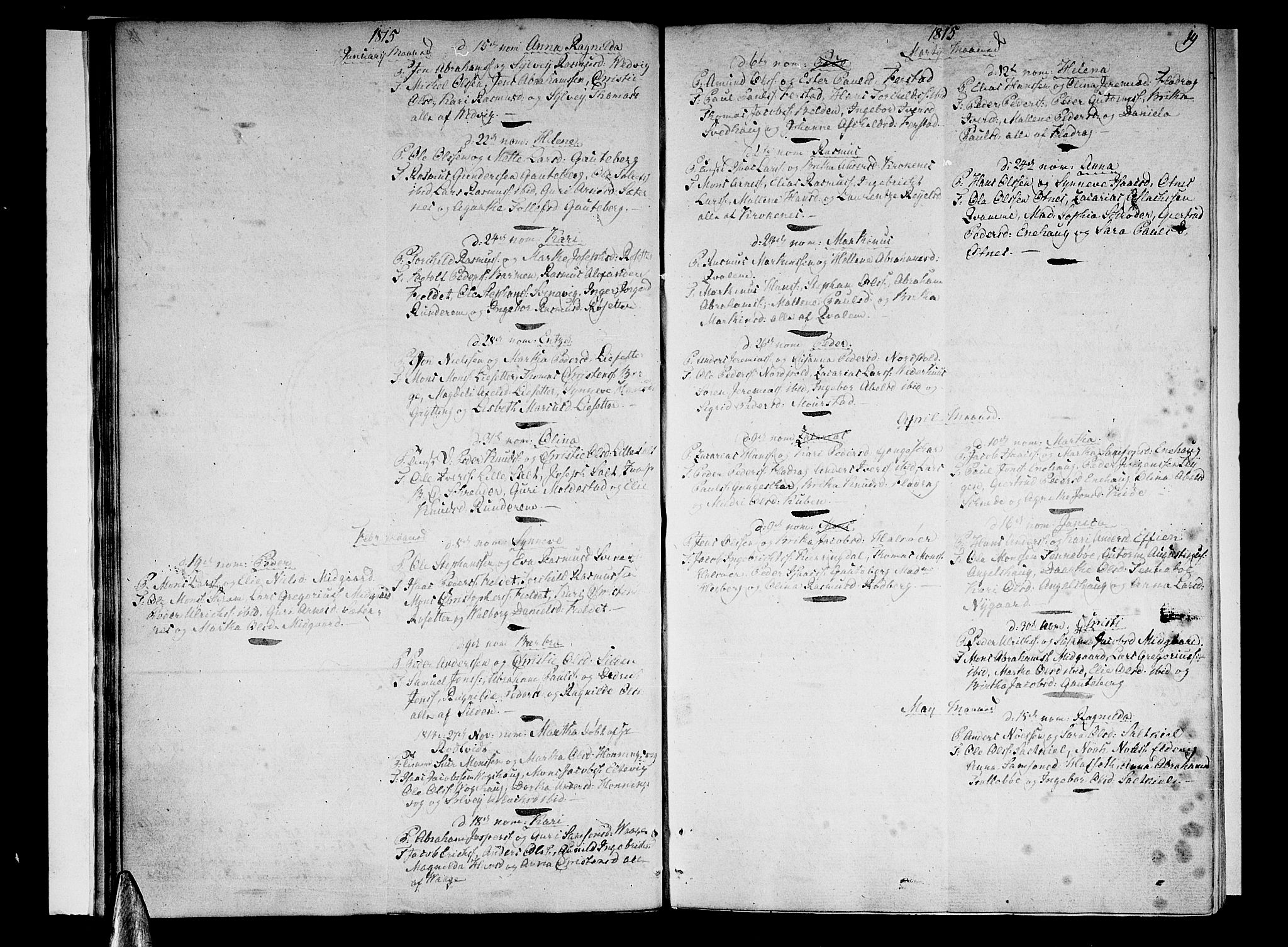 Selje sokneprestembete, AV/SAB-A-99938/H/Ha/Haa/Haaa: Ministerialbok nr. A 7, 1807-1816, s. 19