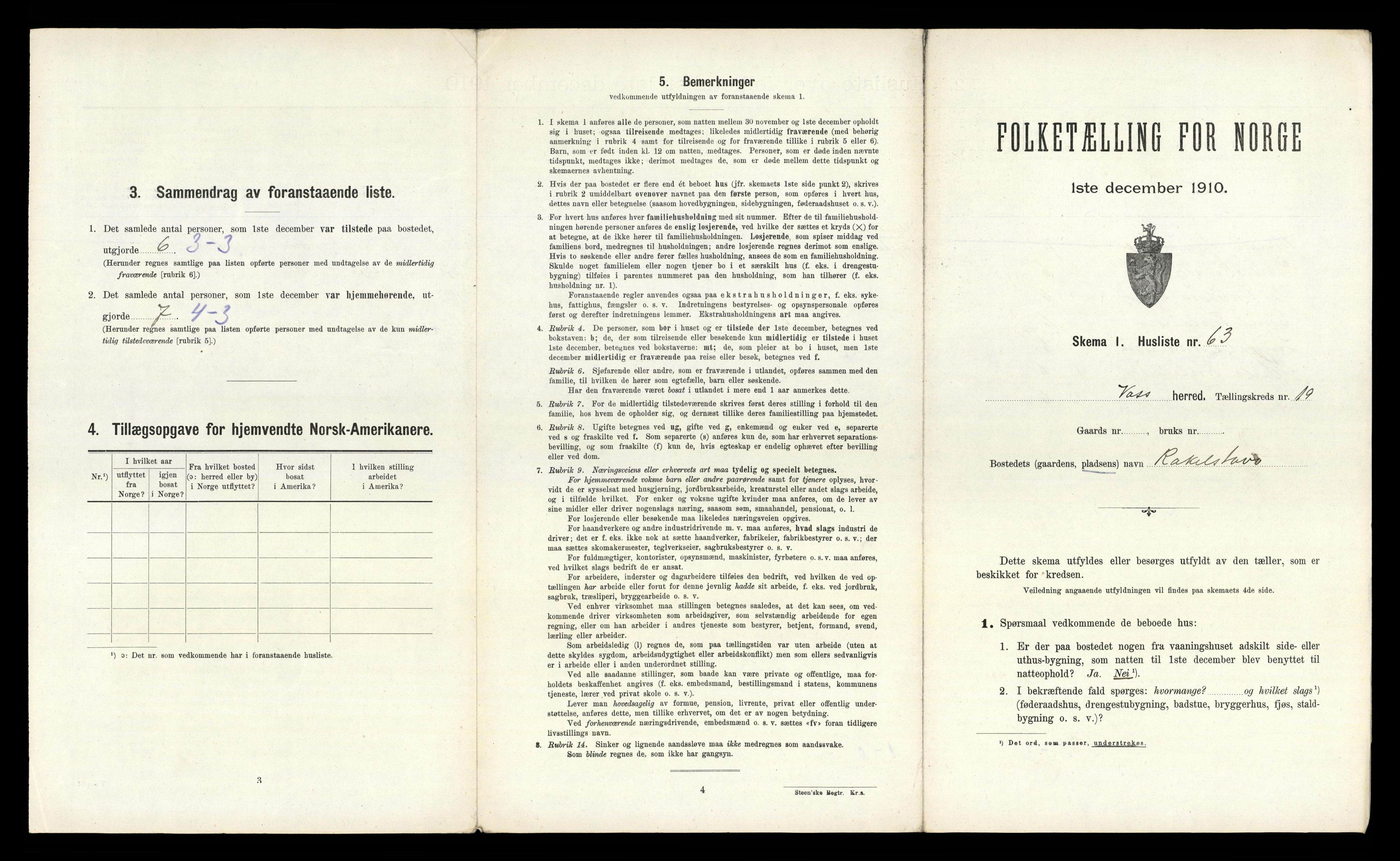 RA, Folketelling 1910 for 1235 Voss herred, 1910, s. 2438