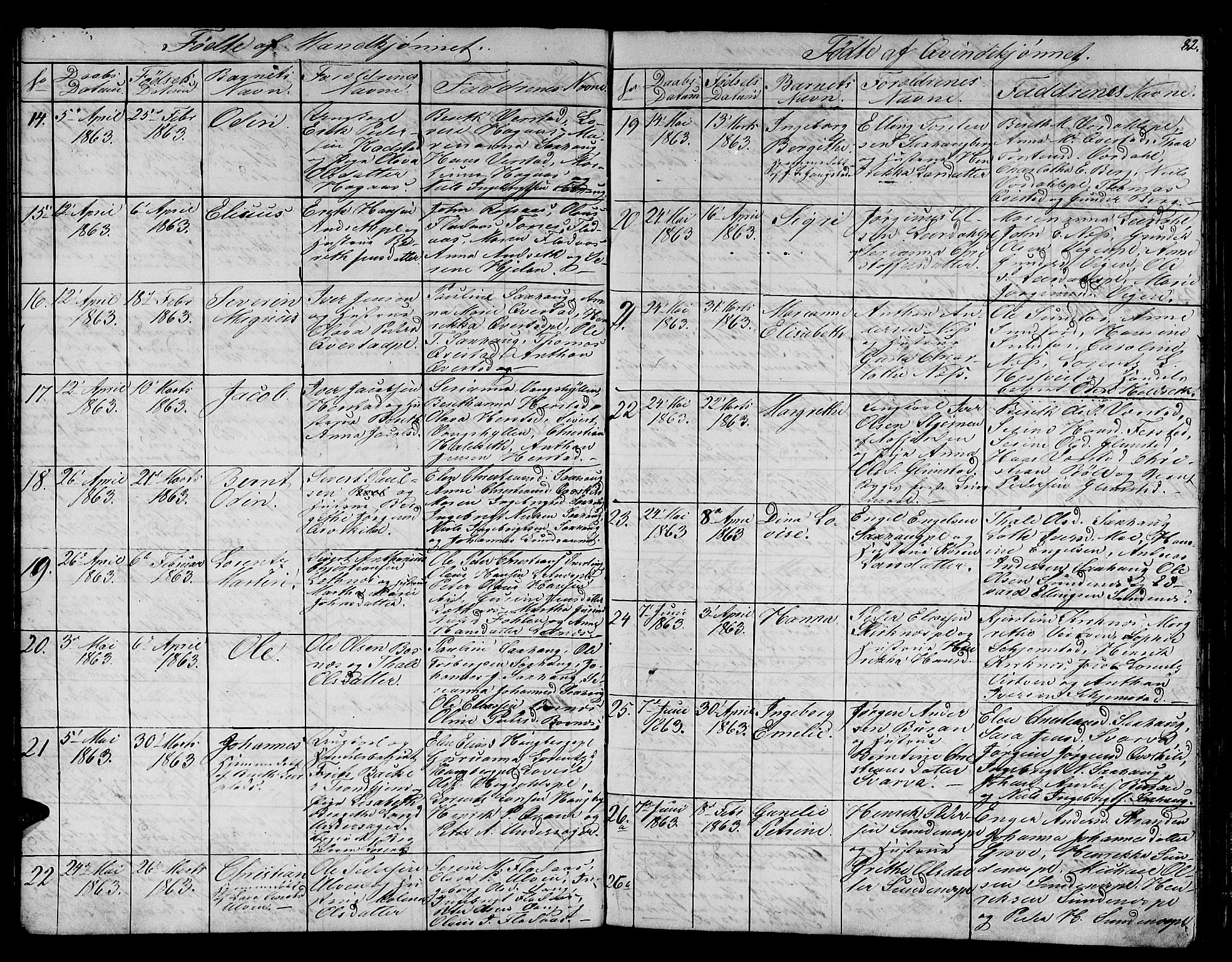 Ministerialprotokoller, klokkerbøker og fødselsregistre - Nord-Trøndelag, SAT/A-1458/730/L0299: Klokkerbok nr. 730C02, 1849-1871, s. 82