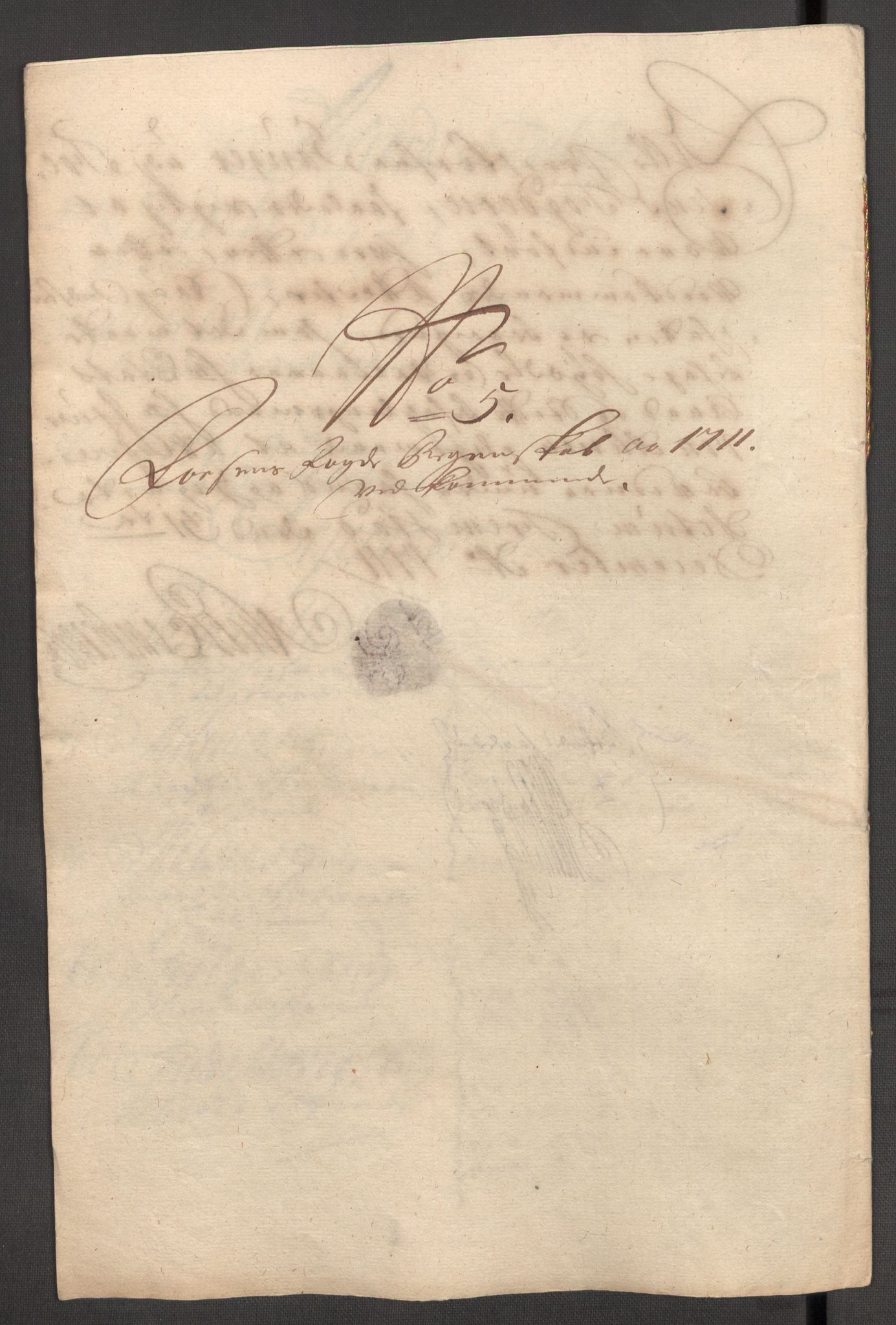 Rentekammeret inntil 1814, Reviderte regnskaper, Fogderegnskap, RA/EA-4092/R57/L3860: Fogderegnskap Fosen, 1711, s. 94