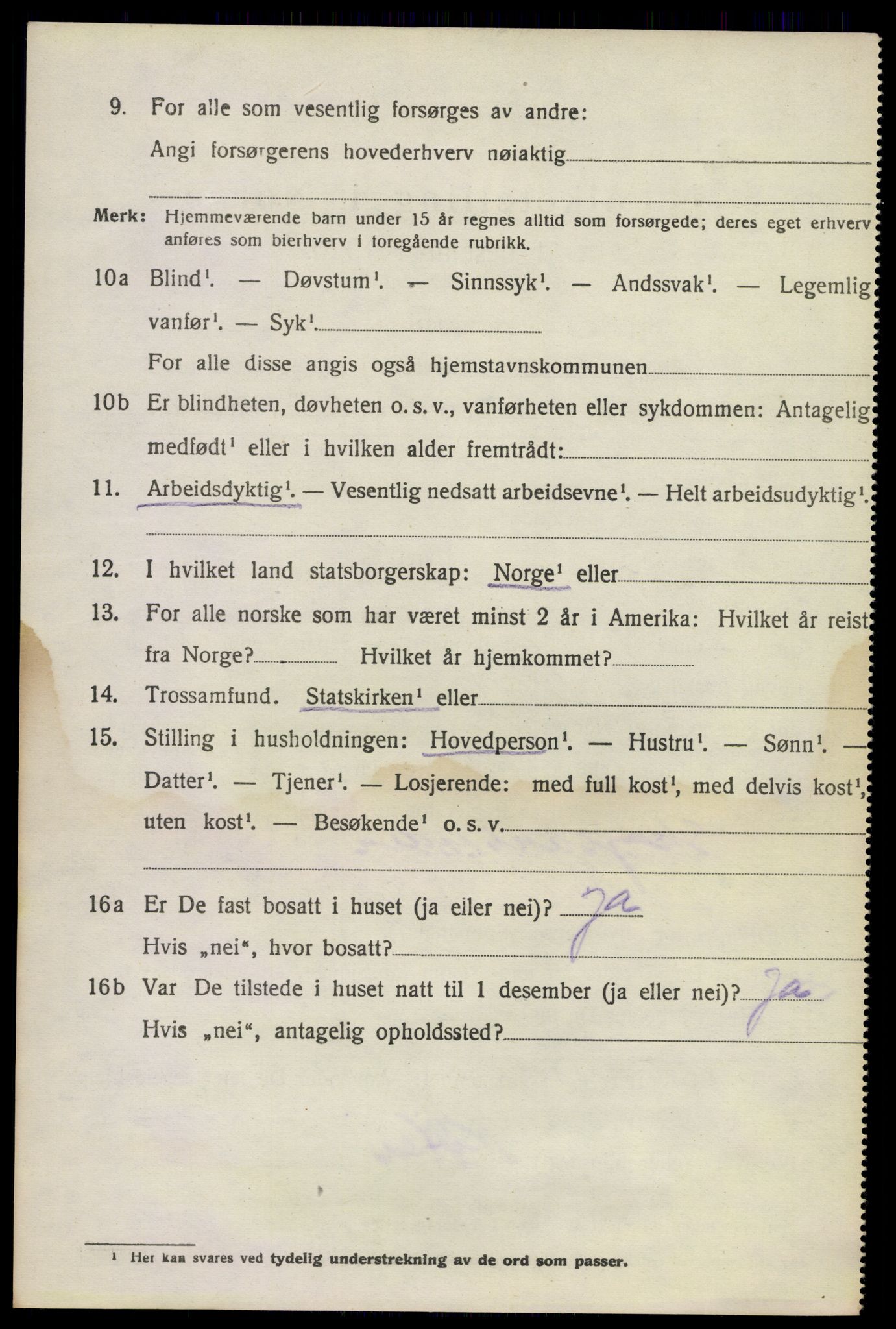 SAKO, Folketelling 1920 for 0822 Sauherad herred, 1920, s. 3994
