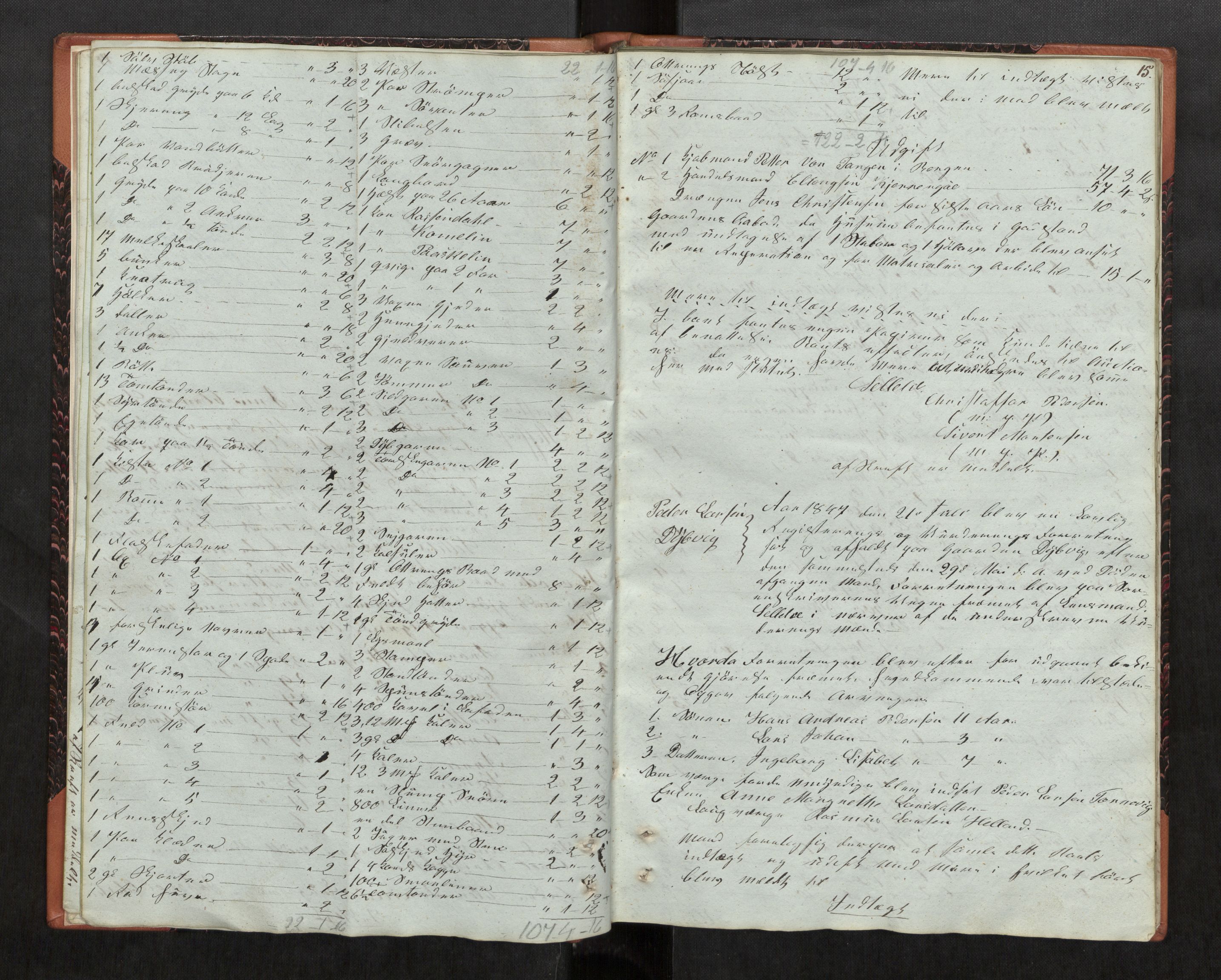Salten sorenskriveri, AV/SAT-A-4578/1/3/3C/L0002: Skifteregistreringsprotokoll, 1846-1851, s. 15