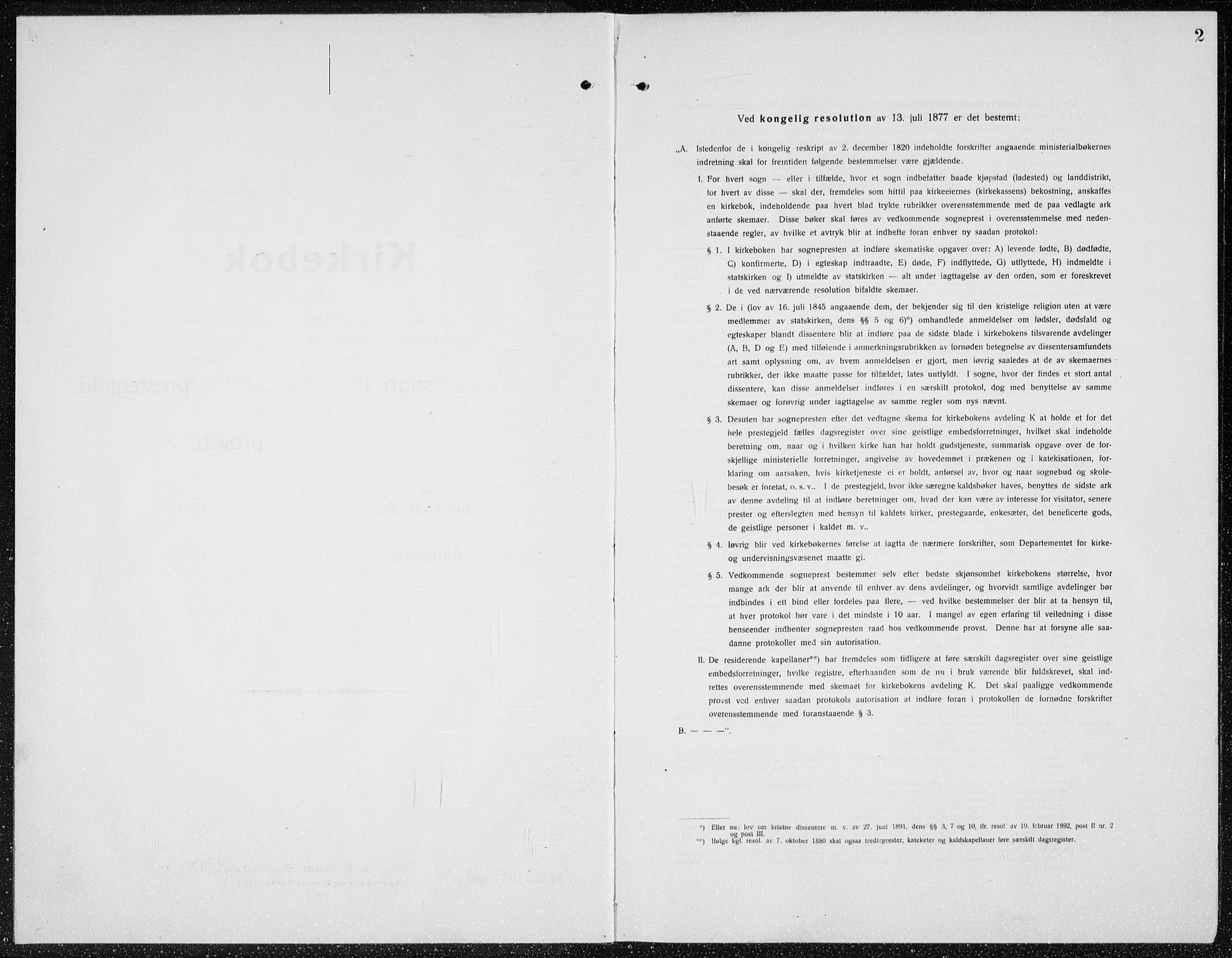 Brandbu prestekontor, SAH/PREST-114/H/Ha/Hab/L0001: Klokkerbok nr. 1, 1914-1937, s. 2