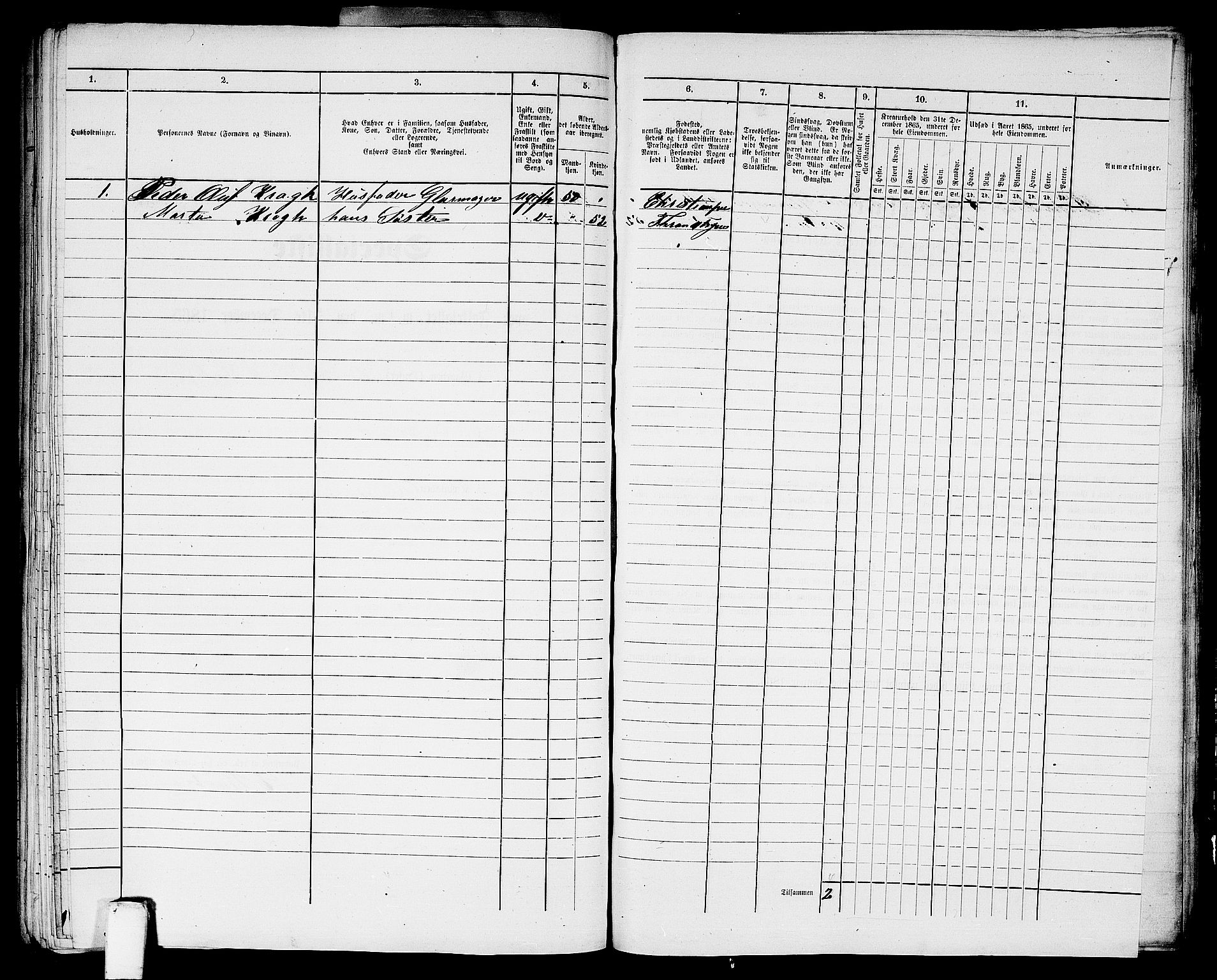 RA, Folketelling 1865 for 1503B Kristiansund prestegjeld, Kristiansund kjøpstad, 1865, s. 471