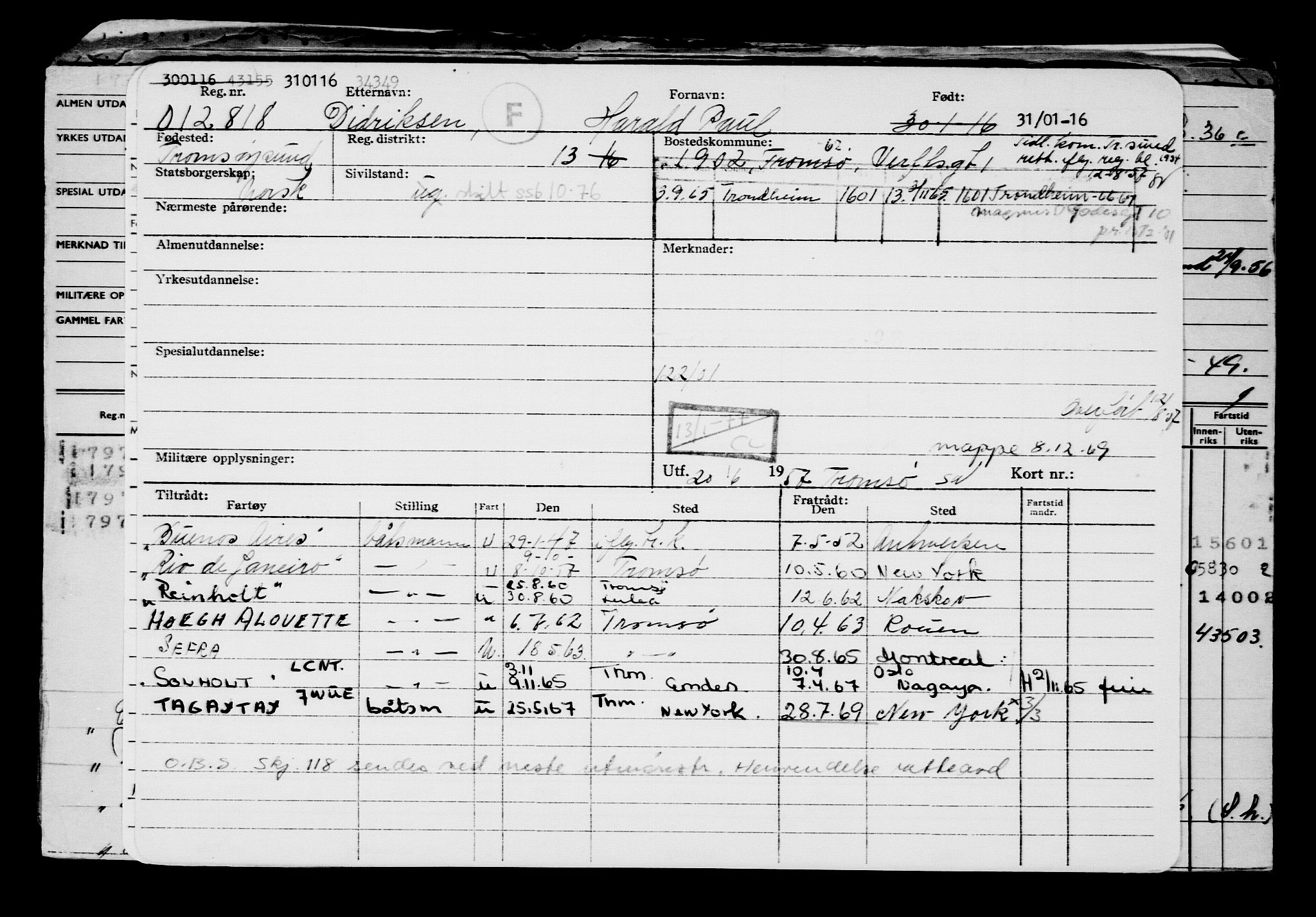 Direktoratet for sjømenn, RA/S-3545/G/Gb/L0136: Hovedkort, 1916, s. 365