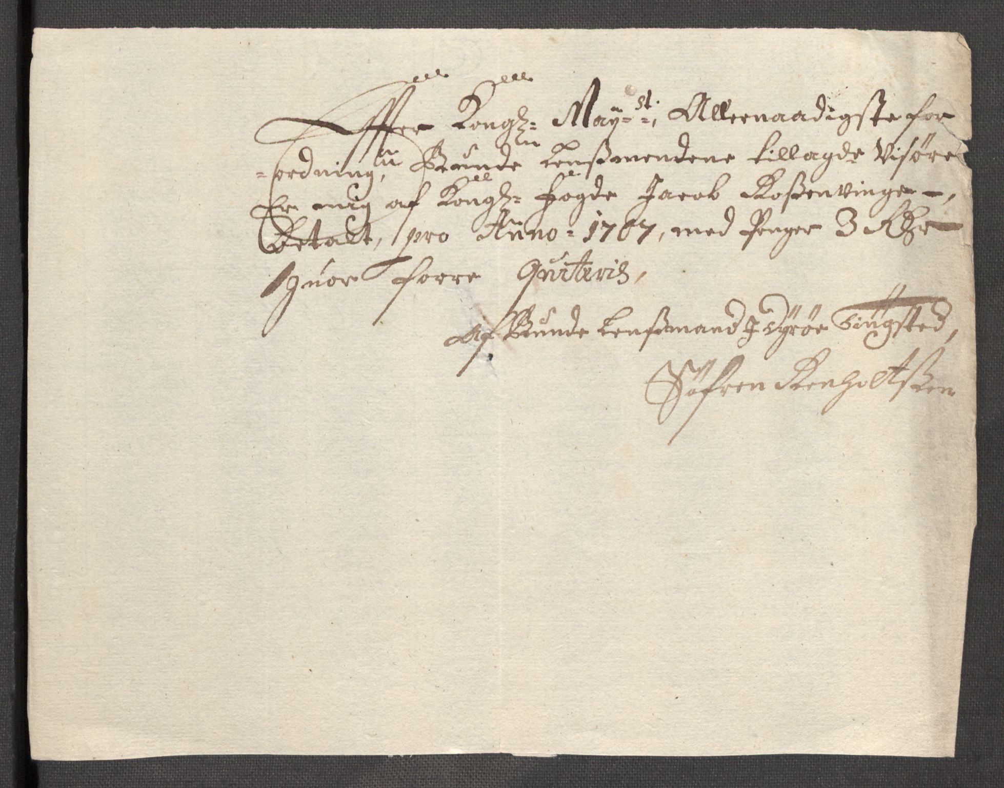 Rentekammeret inntil 1814, Reviderte regnskaper, Fogderegnskap, AV/RA-EA-4092/R68/L4756: Fogderegnskap Senja og Troms, 1705-1707, s. 321