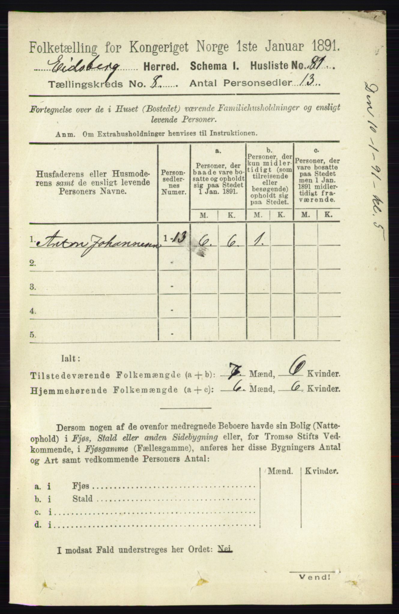 RA, Folketelling 1891 for 0125 Eidsberg herred, 1891, s. 4634