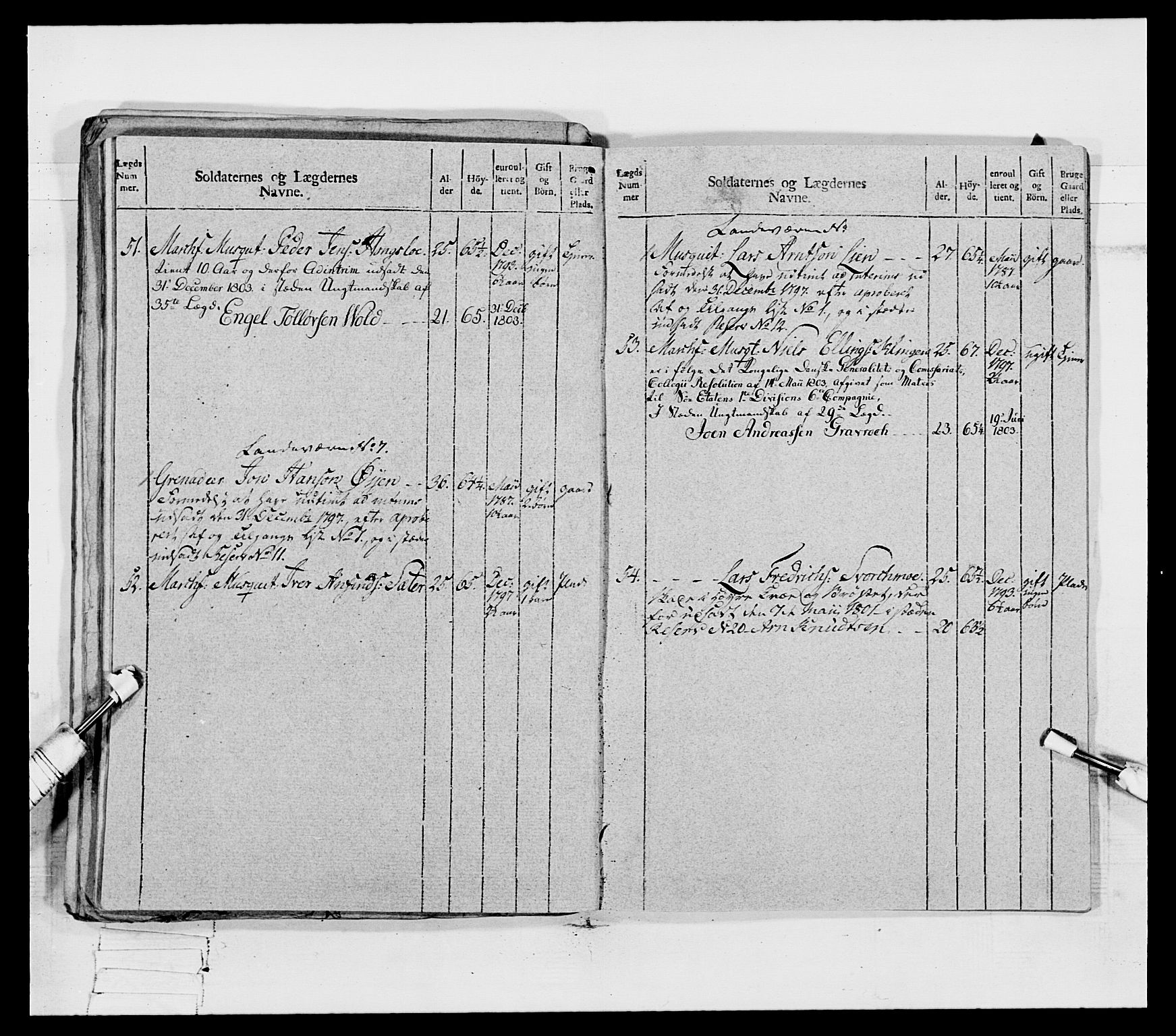 Generalitets- og kommissariatskollegiet, Det kongelige norske kommissariatskollegium, AV/RA-EA-5420/E/Eh/L0080: 2. Trondheimske nasjonale infanteriregiment, 1792-1800, s. 483