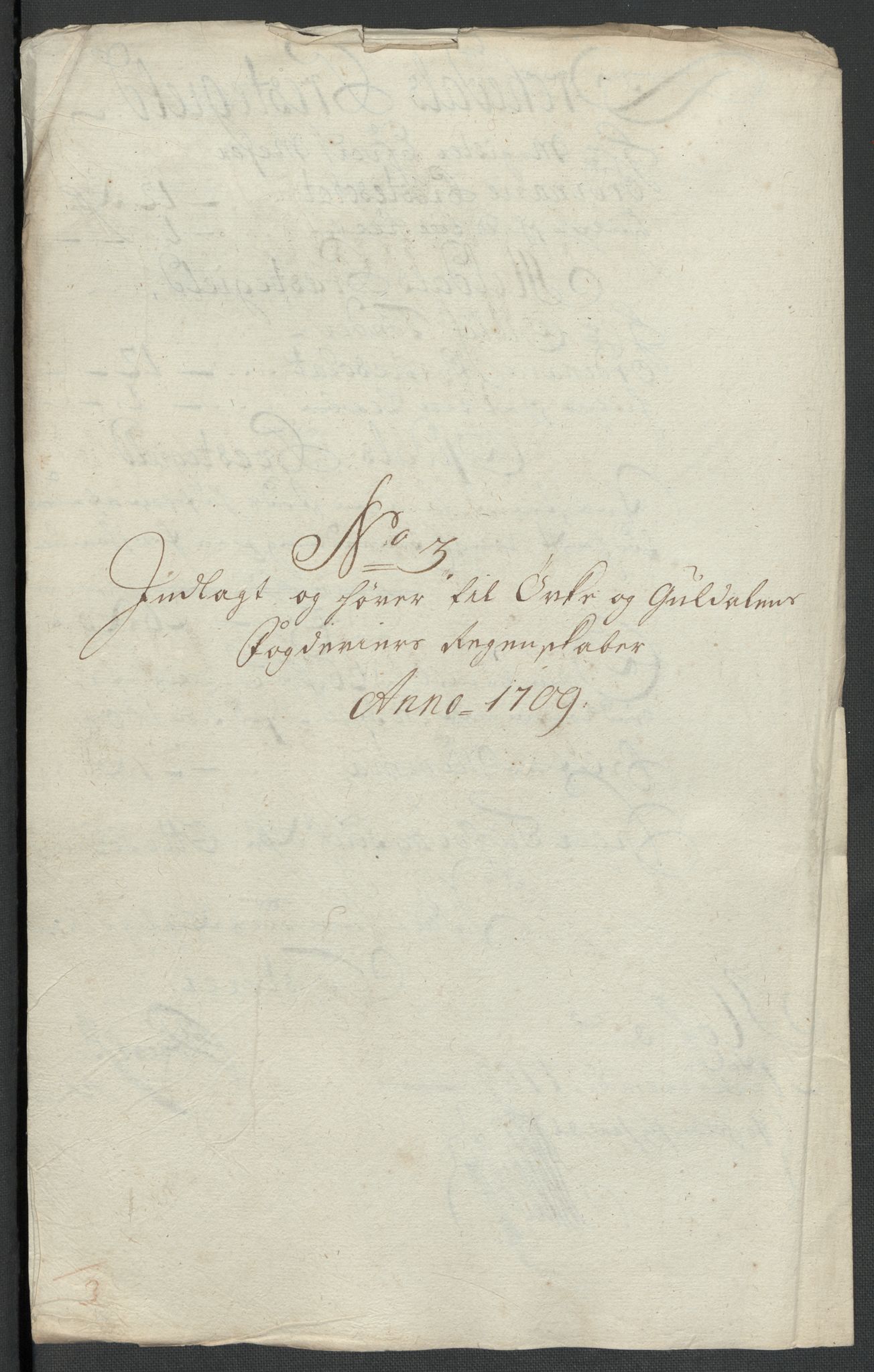 Rentekammeret inntil 1814, Reviderte regnskaper, Fogderegnskap, RA/EA-4092/R60/L3959: Fogderegnskap Orkdal og Gauldal, 1709, s. 121
