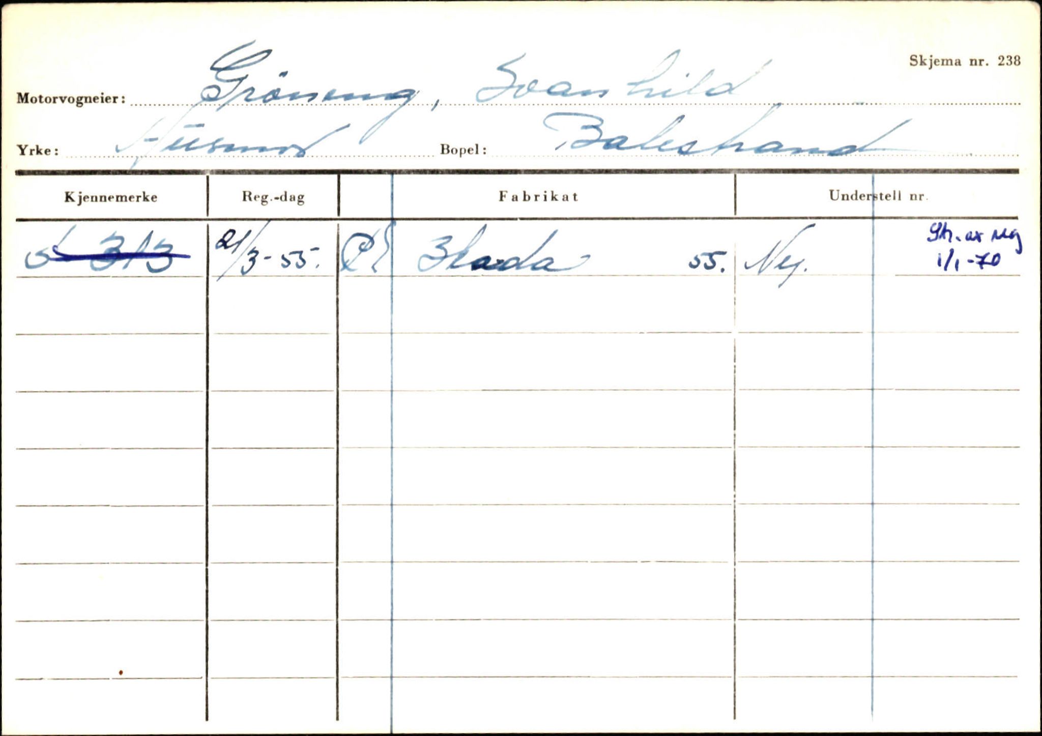 Statens vegvesen, Sogn og Fjordane vegkontor, AV/SAB-A-5301/4/F/L0132: Eigarregister Askvoll A-Å. Balestrand A-Å, 1945-1975, s. 1781