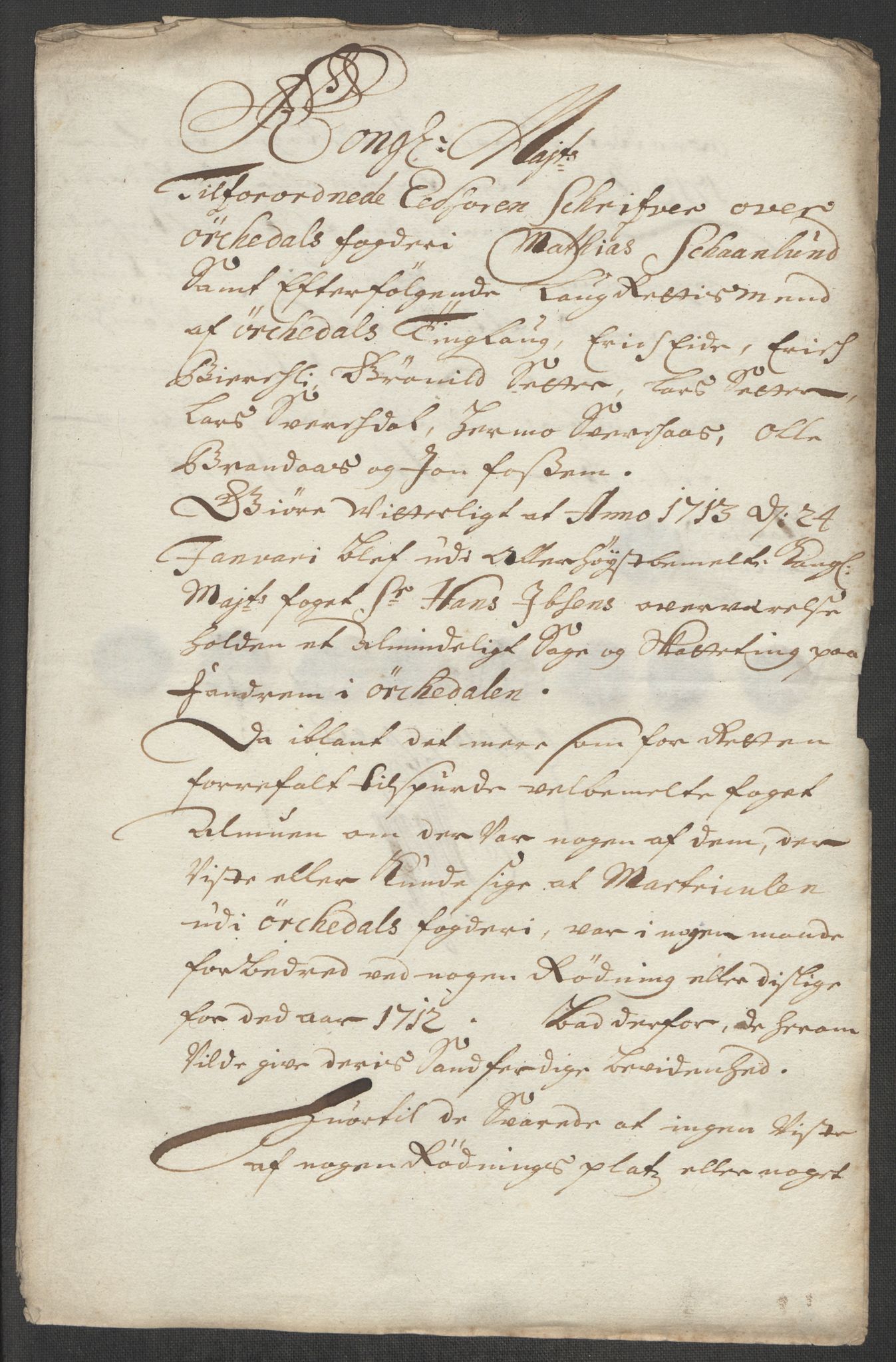 Rentekammeret inntil 1814, Reviderte regnskaper, Fogderegnskap, RA/EA-4092/R60/L3963: Fogderegnskap Orkdal og Gauldal, 1712, s. 75