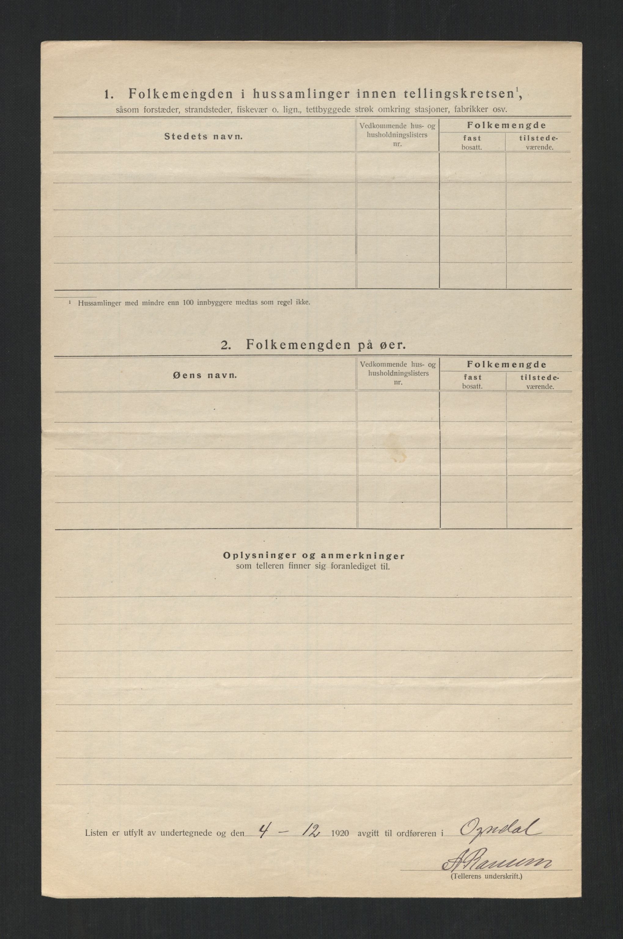 SAT, Folketelling 1920 for 1732 Ogndal herred, 1920, s. 25