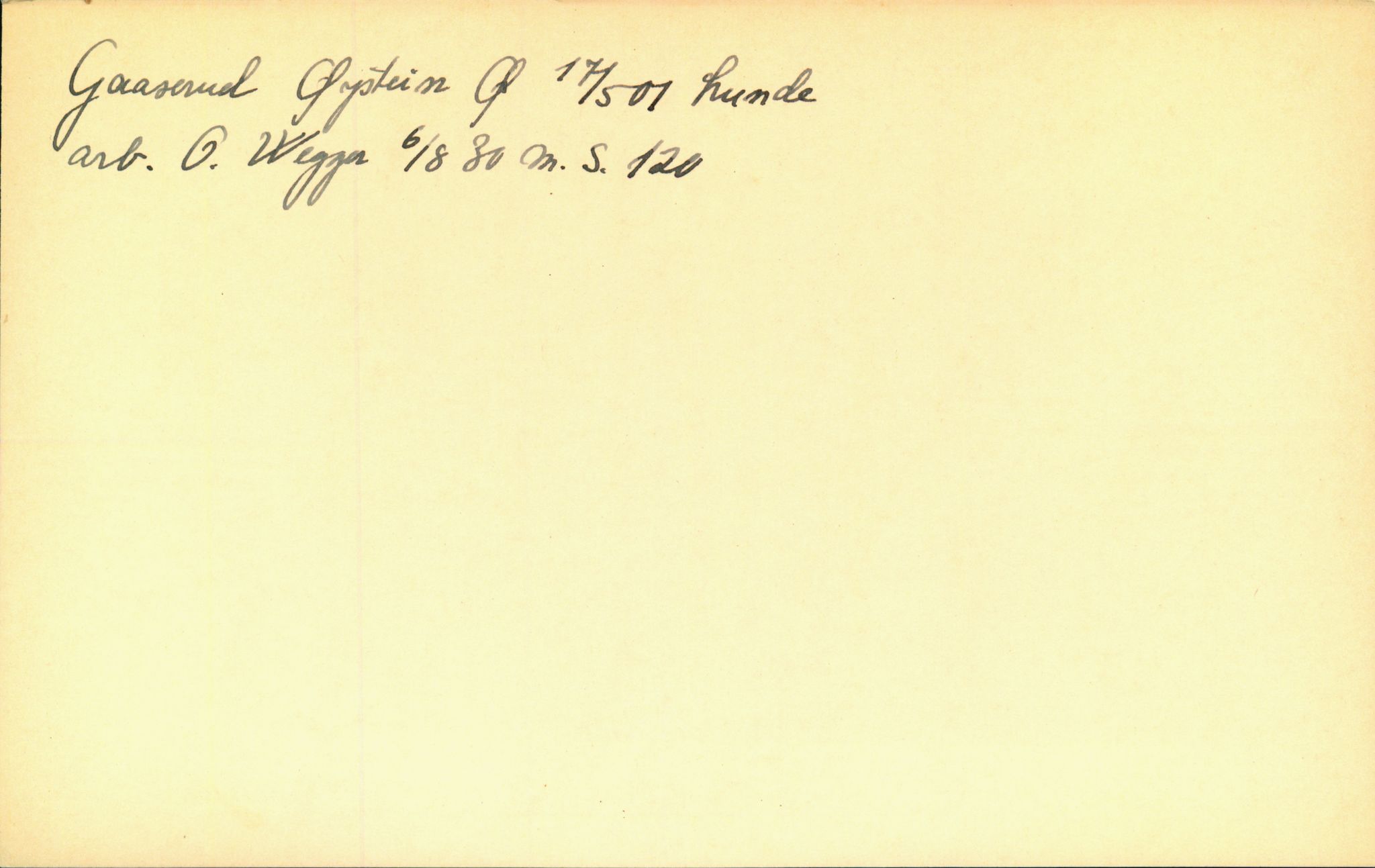Hans Bogens samling, VEMU/ARS-A-1283/P/L0003: Mannskapskort, G - I, 1900-1930, s. 5