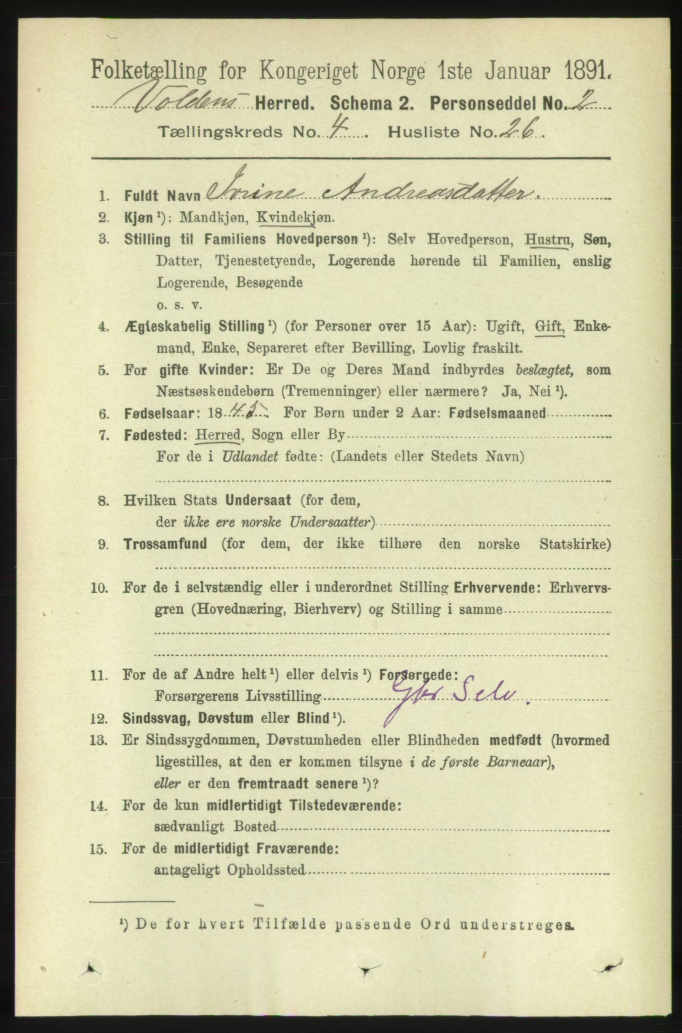 RA, Folketelling 1891 for 1519 Volda herred, 1891, s. 2134