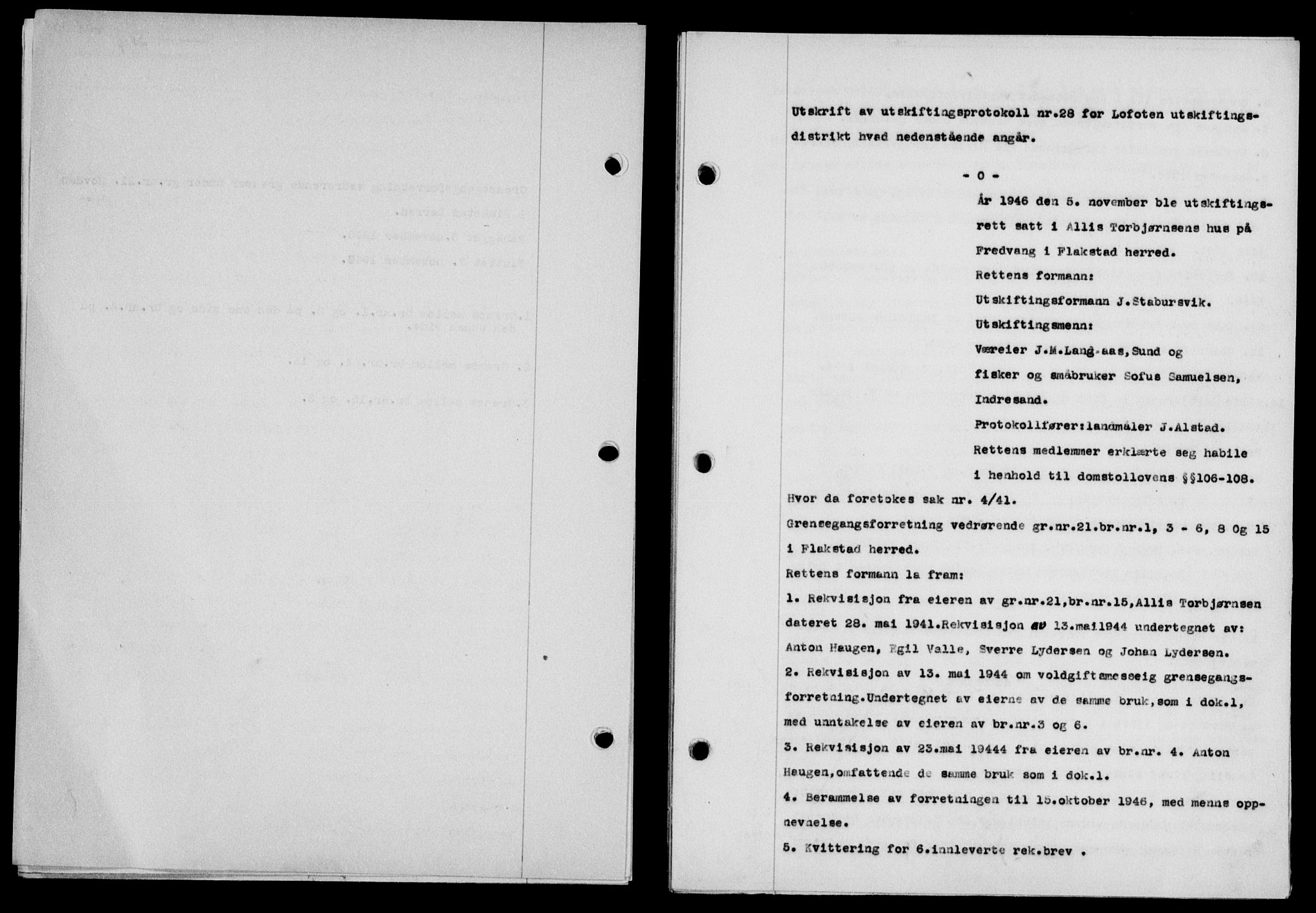 Lofoten sorenskriveri, SAT/A-0017/1/2/2C/L0016a: Pantebok nr. 16a, 1947-1947, Dagboknr: 658/1947