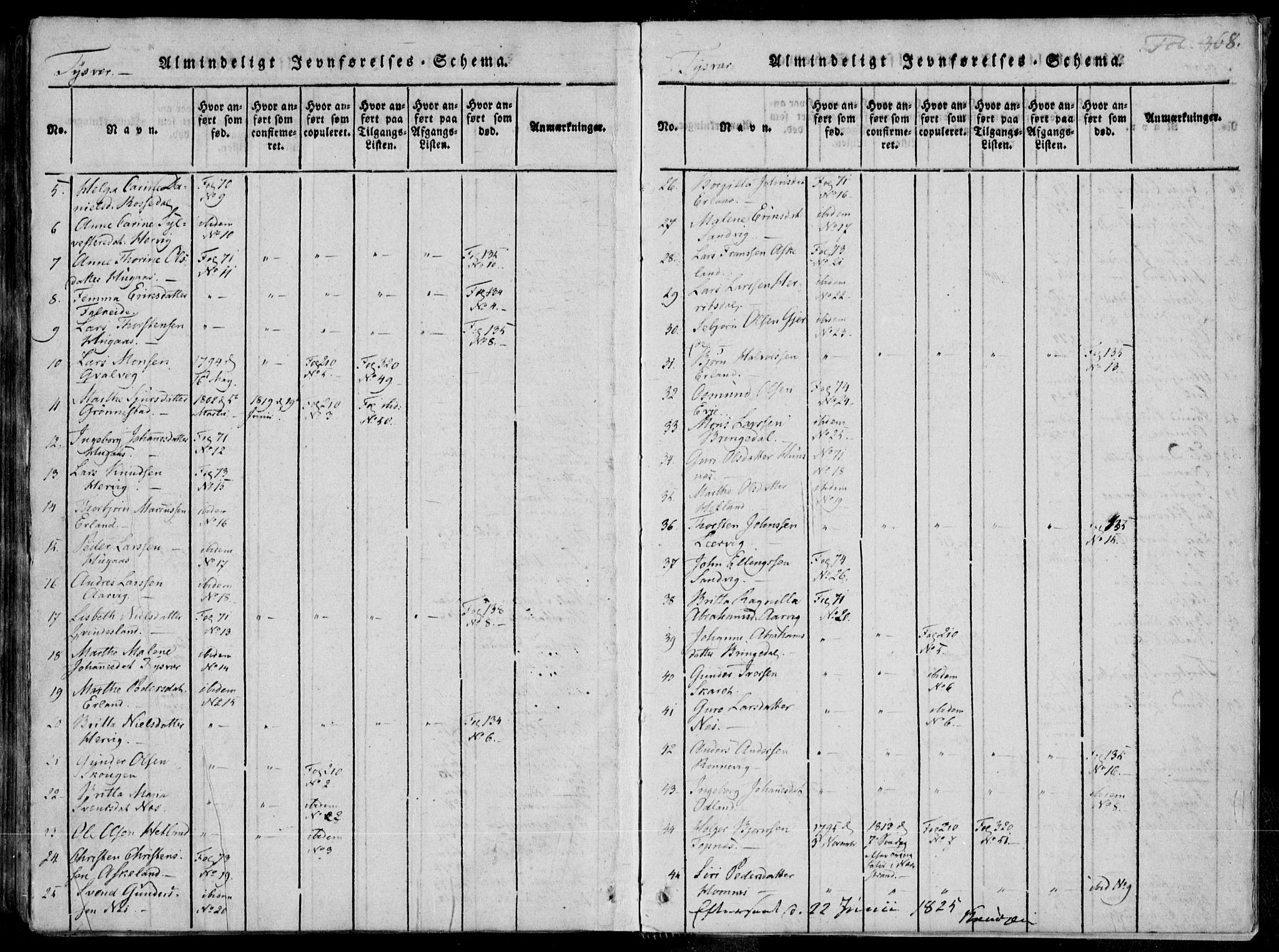 Skjold sokneprestkontor, AV/SAST-A-101847/H/Ha/Haa/L0004: Ministerialbok nr. A 4 /1, 1815-1830, s. 368