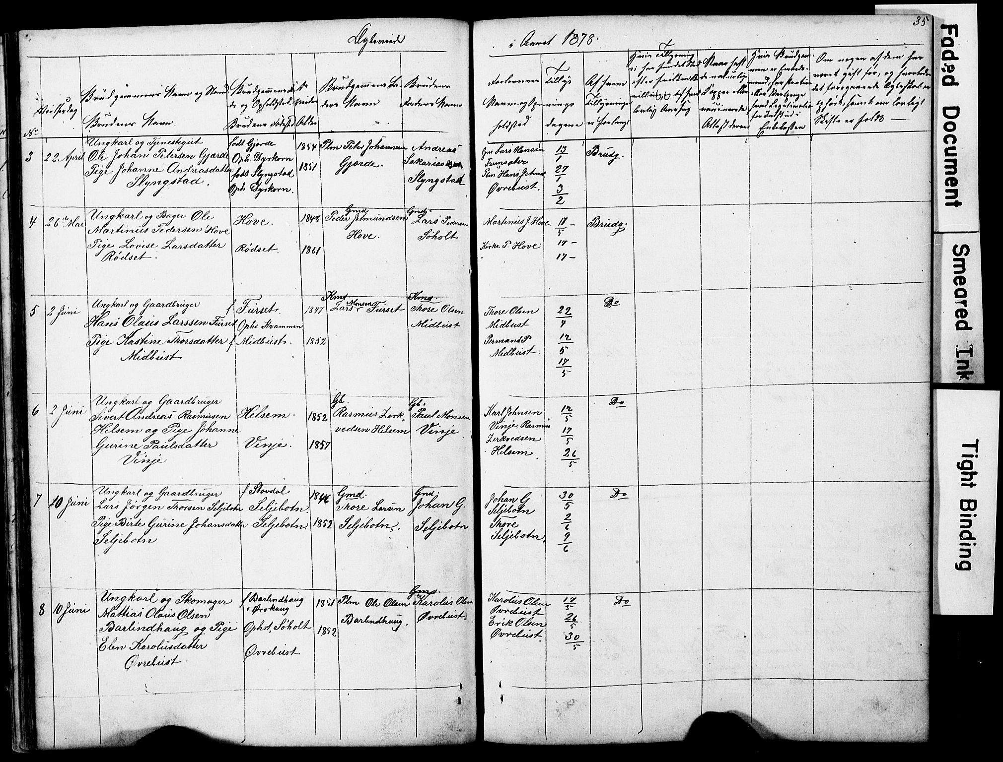 Ministerialprotokoller, klokkerbøker og fødselsregistre - Møre og Romsdal, SAT/A-1454/521/L0301: Klokkerbok nr. 521C02, 1854-1881, s. 35