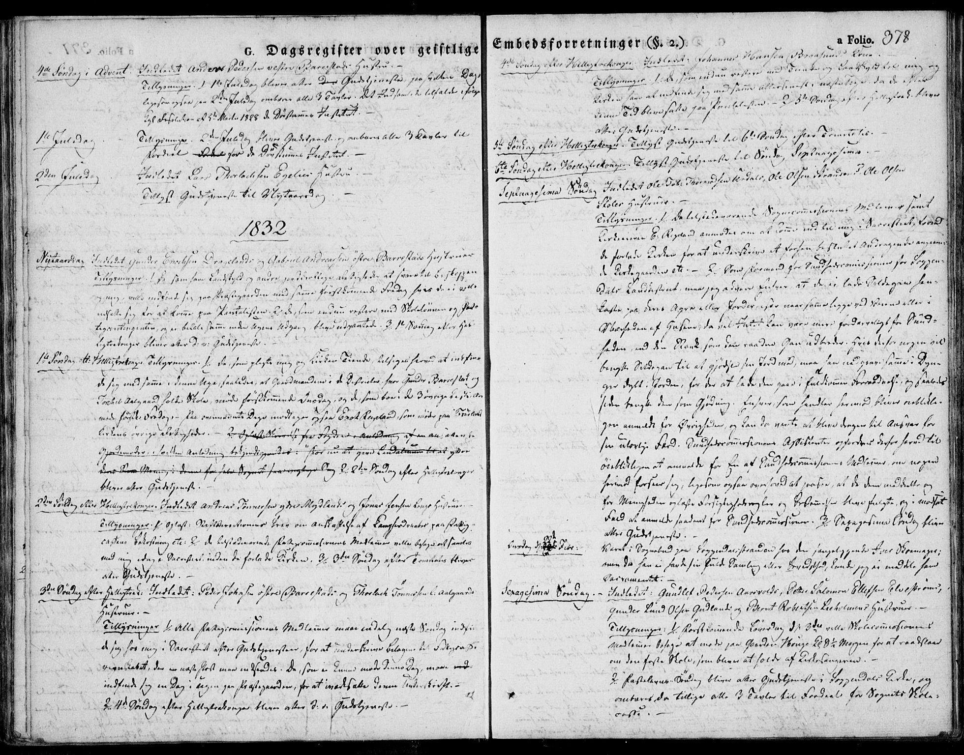 Sokndal sokneprestkontor, AV/SAST-A-101808: Ministerialbok nr. A 7.2, 1826-1842, s. 378