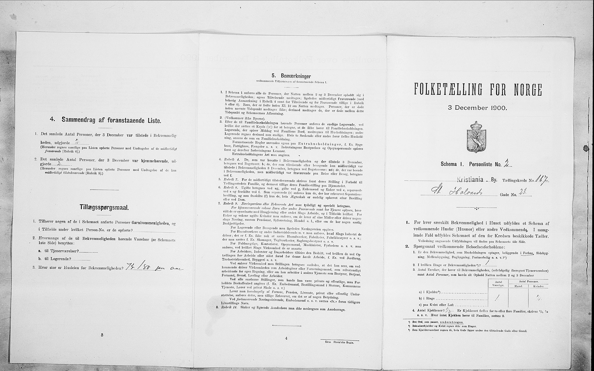 SAO, Folketelling 1900 for 0301 Kristiania kjøpstad, 1900, s. 89378