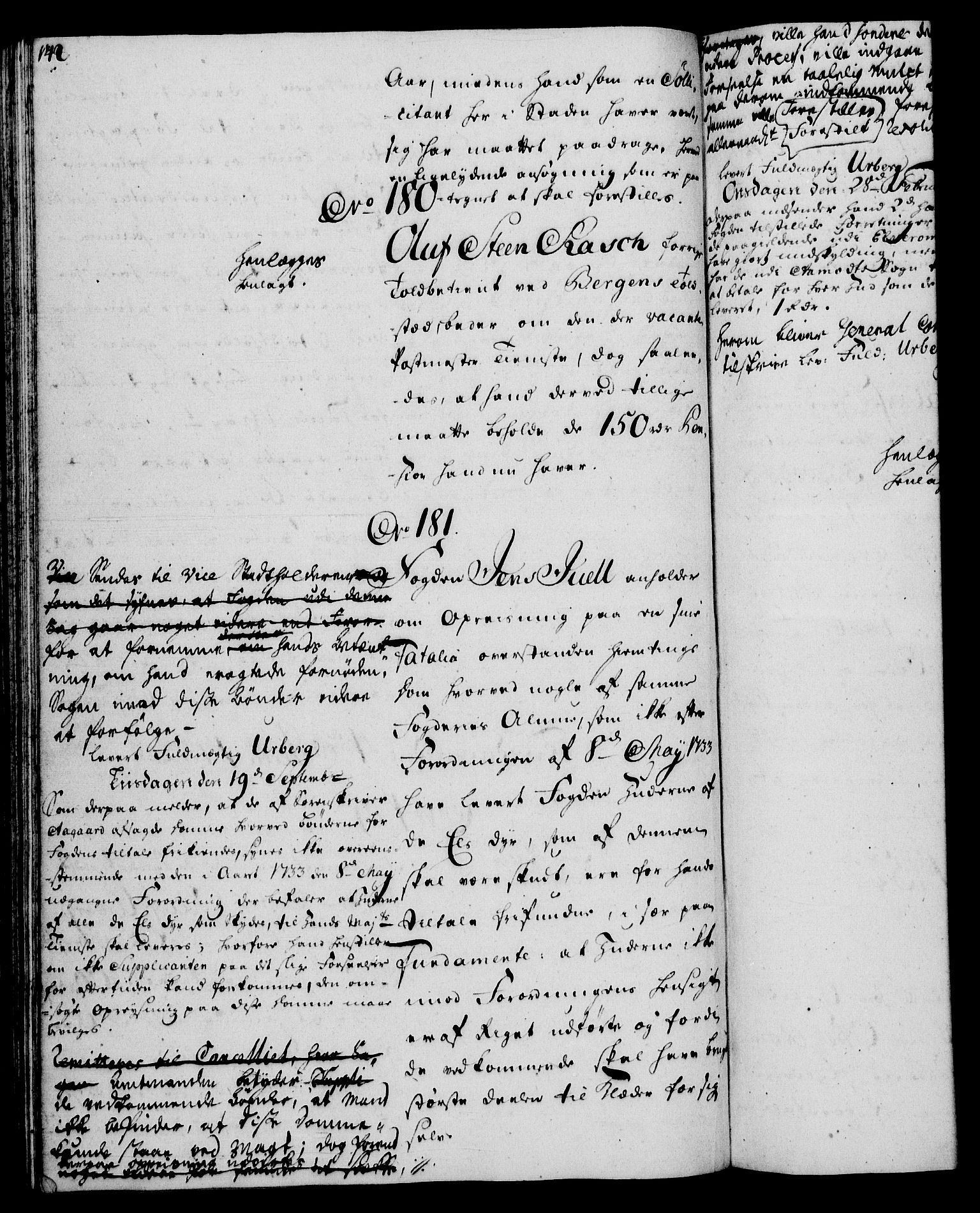 Rentekammeret, Kammerkanselliet, AV/RA-EA-3111/G/Gh/Gha/L0031: Norsk ekstraktmemorialprotokoll (merket RK 53.76), 1751-1753, s. 142