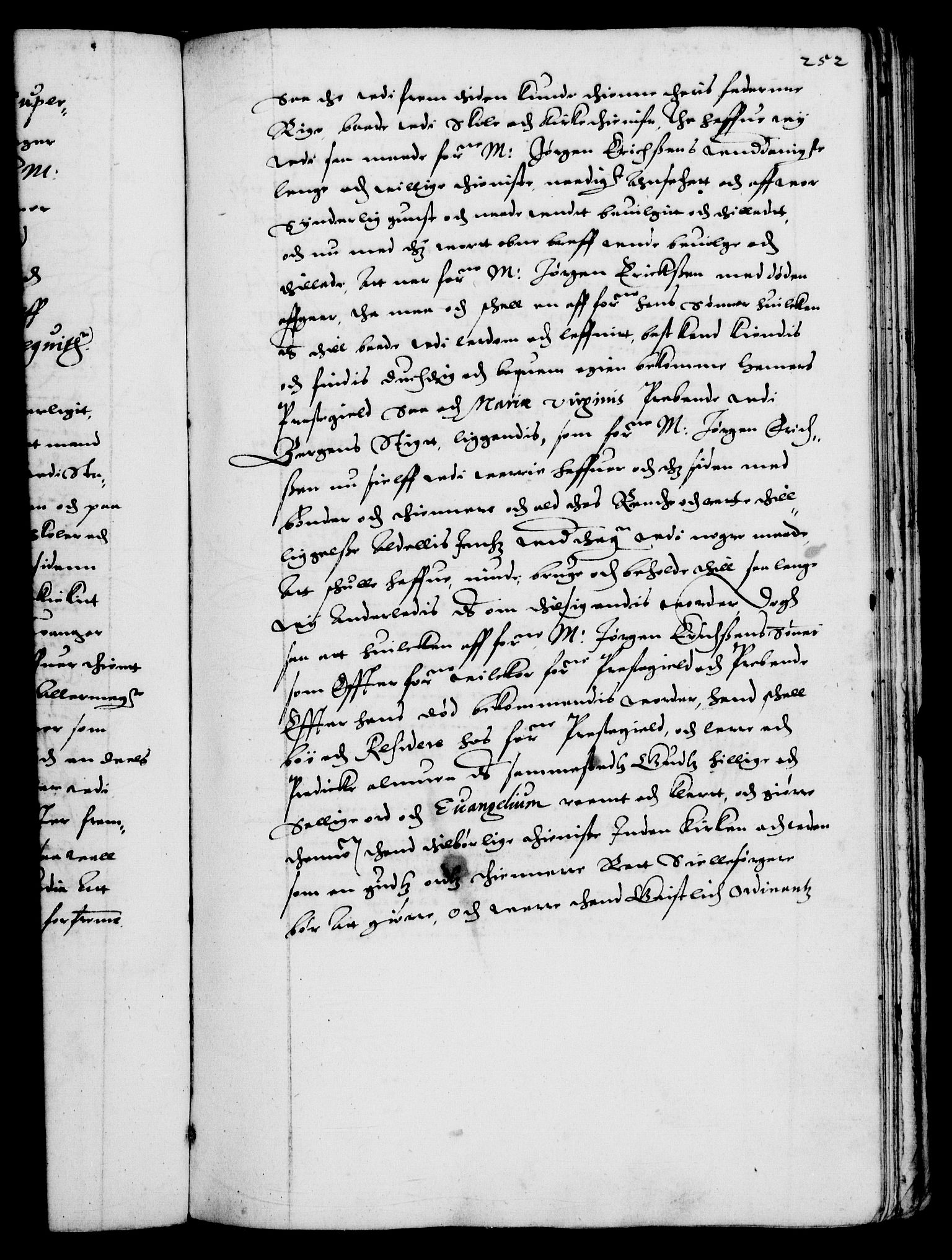 Danske Kanselli 1572-1799, RA/EA-3023/F/Fc/Fca/Fcaa/L0002: Norske registre (mikrofilm), 1588-1596, s. 252a