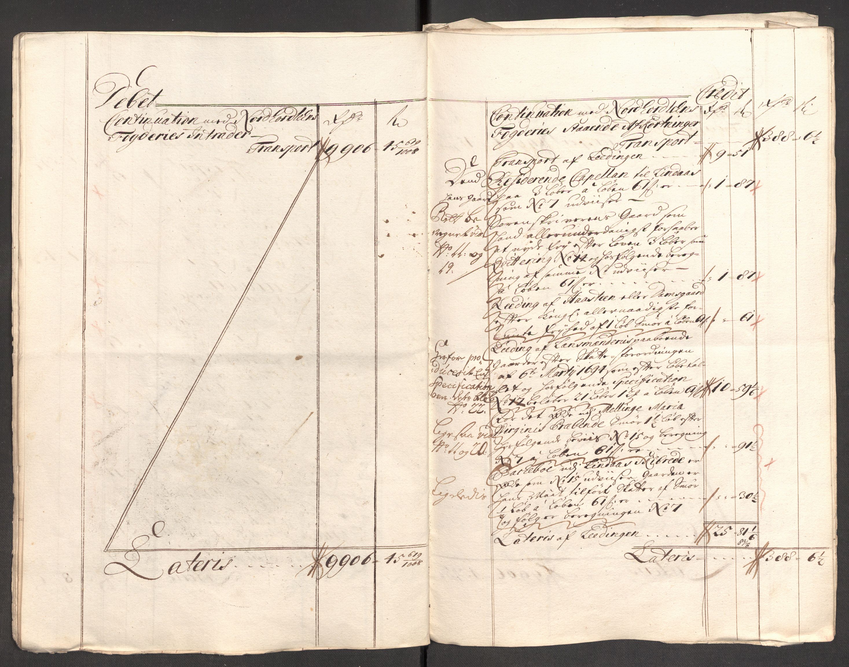 Rentekammeret inntil 1814, Reviderte regnskaper, Fogderegnskap, AV/RA-EA-4092/R51/L3188: Fogderegnskap Nordhordland og Voss, 1706-1707, s. 86