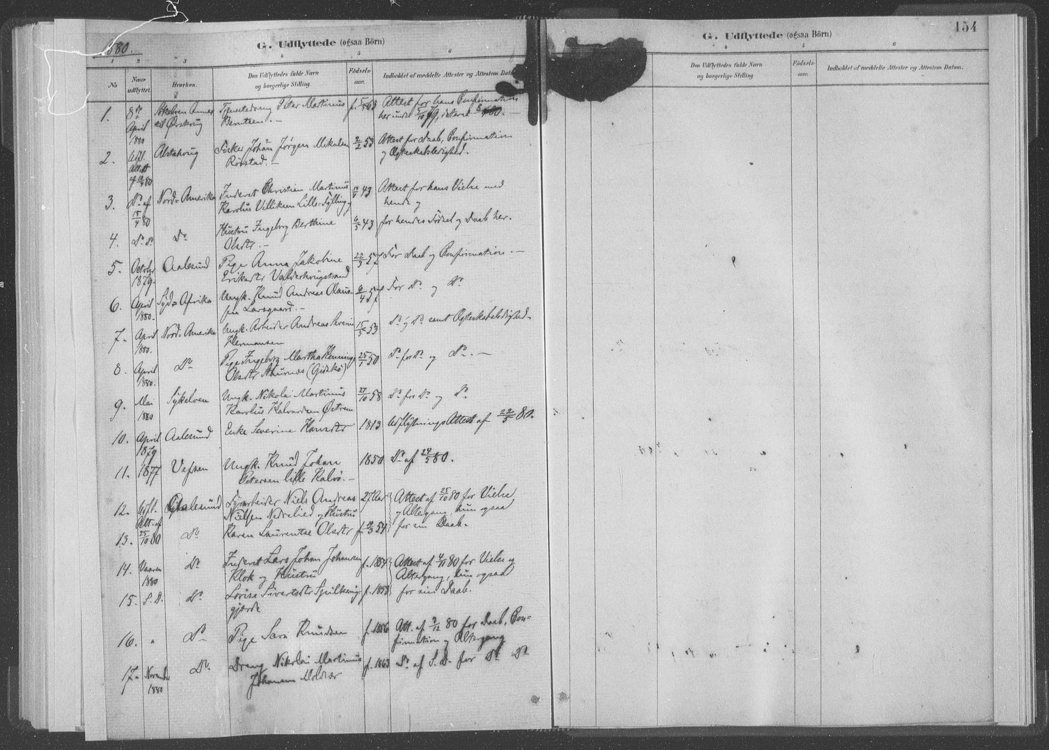 Ministerialprotokoller, klokkerbøker og fødselsregistre - Møre og Romsdal, AV/SAT-A-1454/528/L0403: Ministerialbok nr. 528A13I, 1880-1947, s. 154