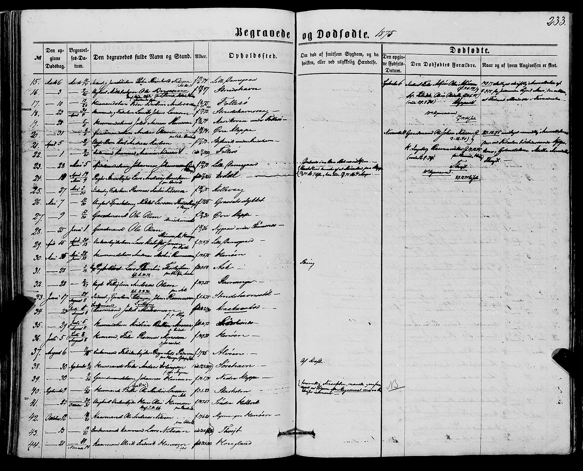 Askøy Sokneprestembete, AV/SAB-A-74101/H/Ha/Haa/Haaa/L0009: Ministerialbok nr. A 9, 1863-1877, s. 233