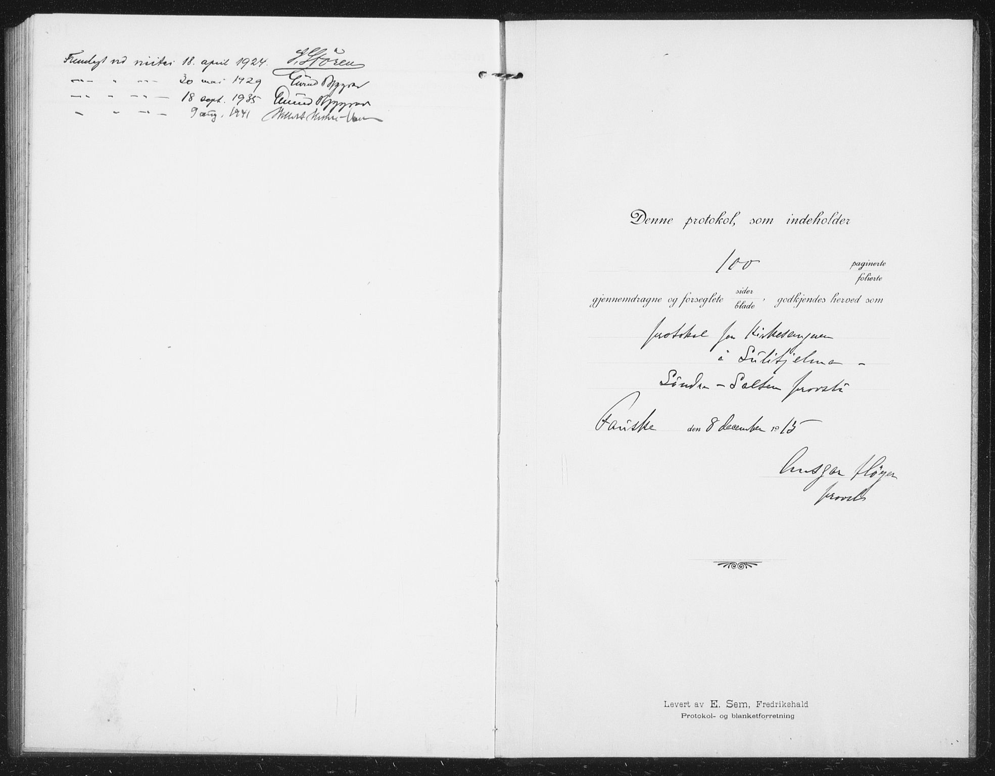 Ministerialprotokoller, klokkerbøker og fødselsregistre - Nordland, AV/SAT-A-1459/850/L0717: Klokkerbok nr. 850C01, 1915-1941