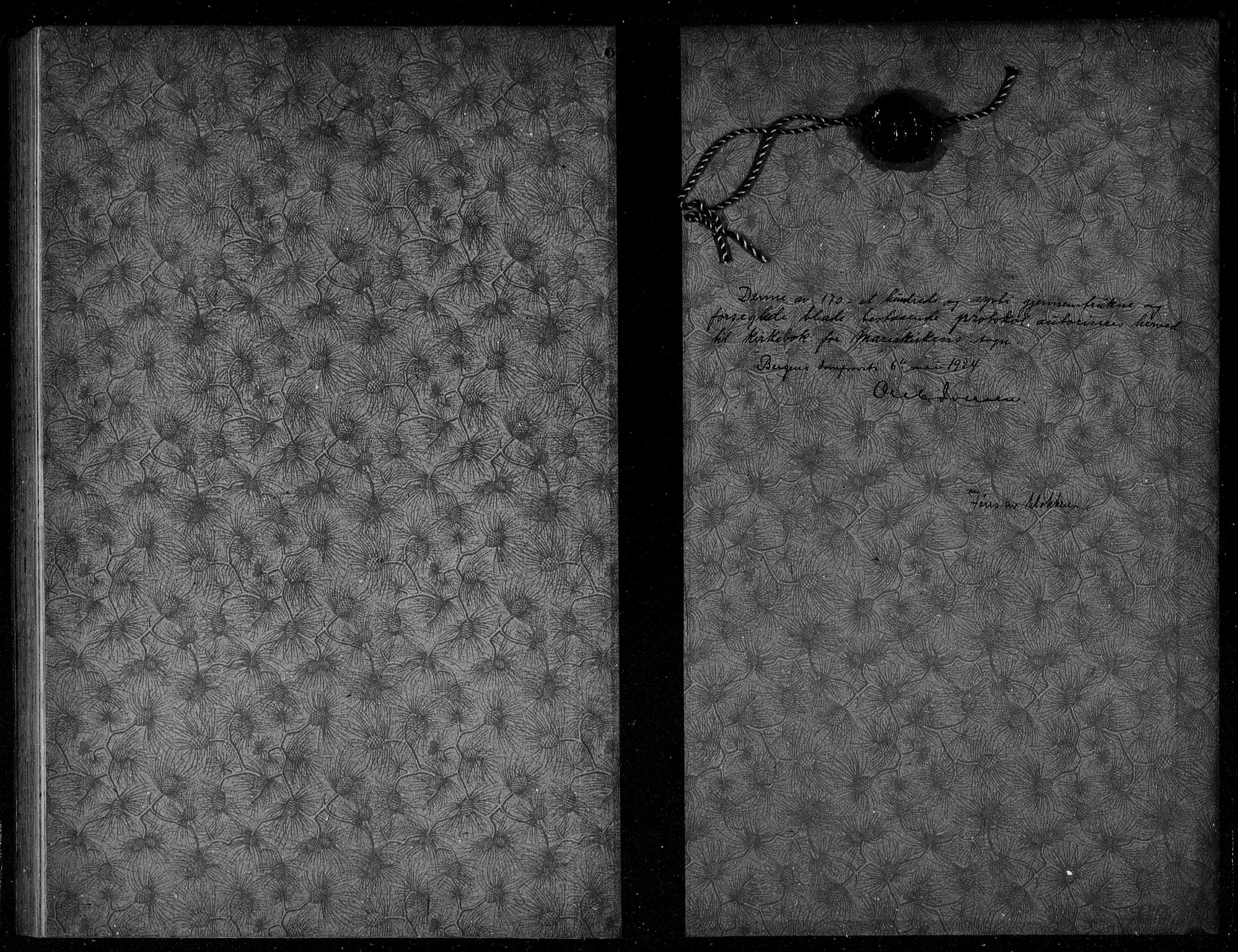 Mariakirken Sokneprestembete, SAB/A-76901/H/Hab/L0010: Klokkerbok nr. A 10, 1920-1937