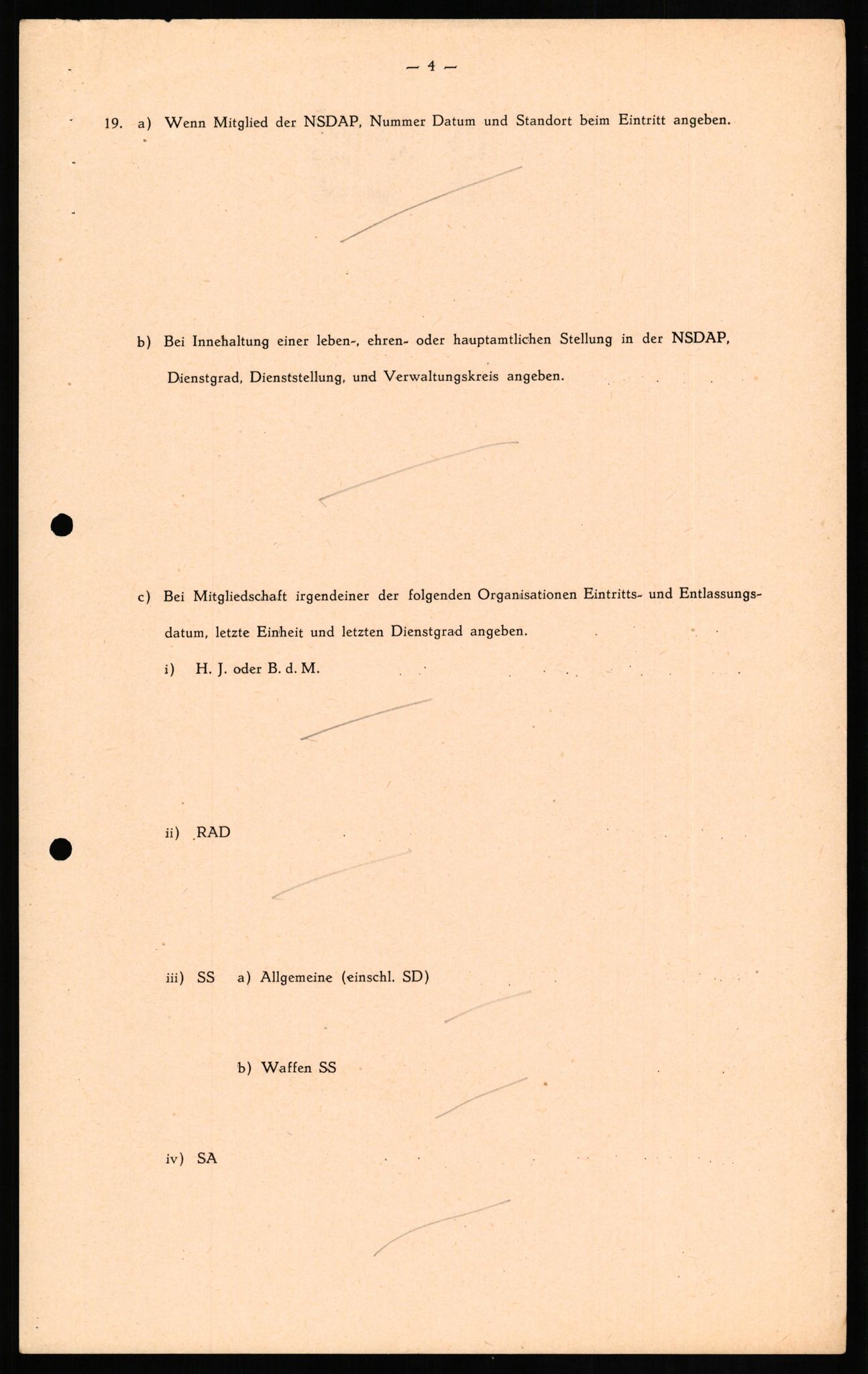 Forsvaret, Forsvarets overkommando II, RA/RAFA-3915/D/Db/L0016: CI Questionaires. Tyske okkupasjonsstyrker i Norge. Tyskere., 1945-1946, s. 317