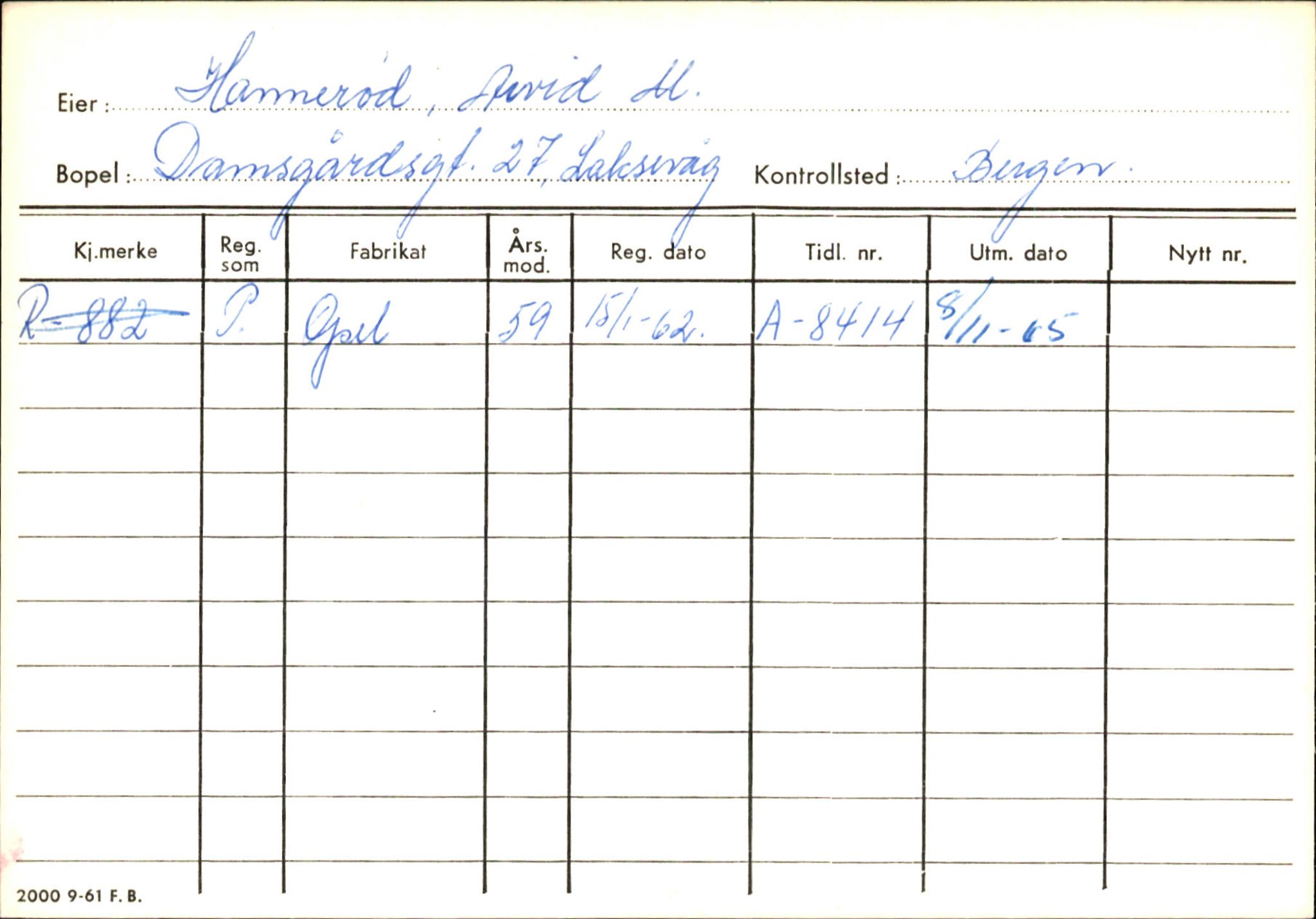 Statens vegvesen, Hordaland vegkontor, AV/SAB-A-5201/2/Ha/L0018: R-eierkort H, 1920-1971, s. 807