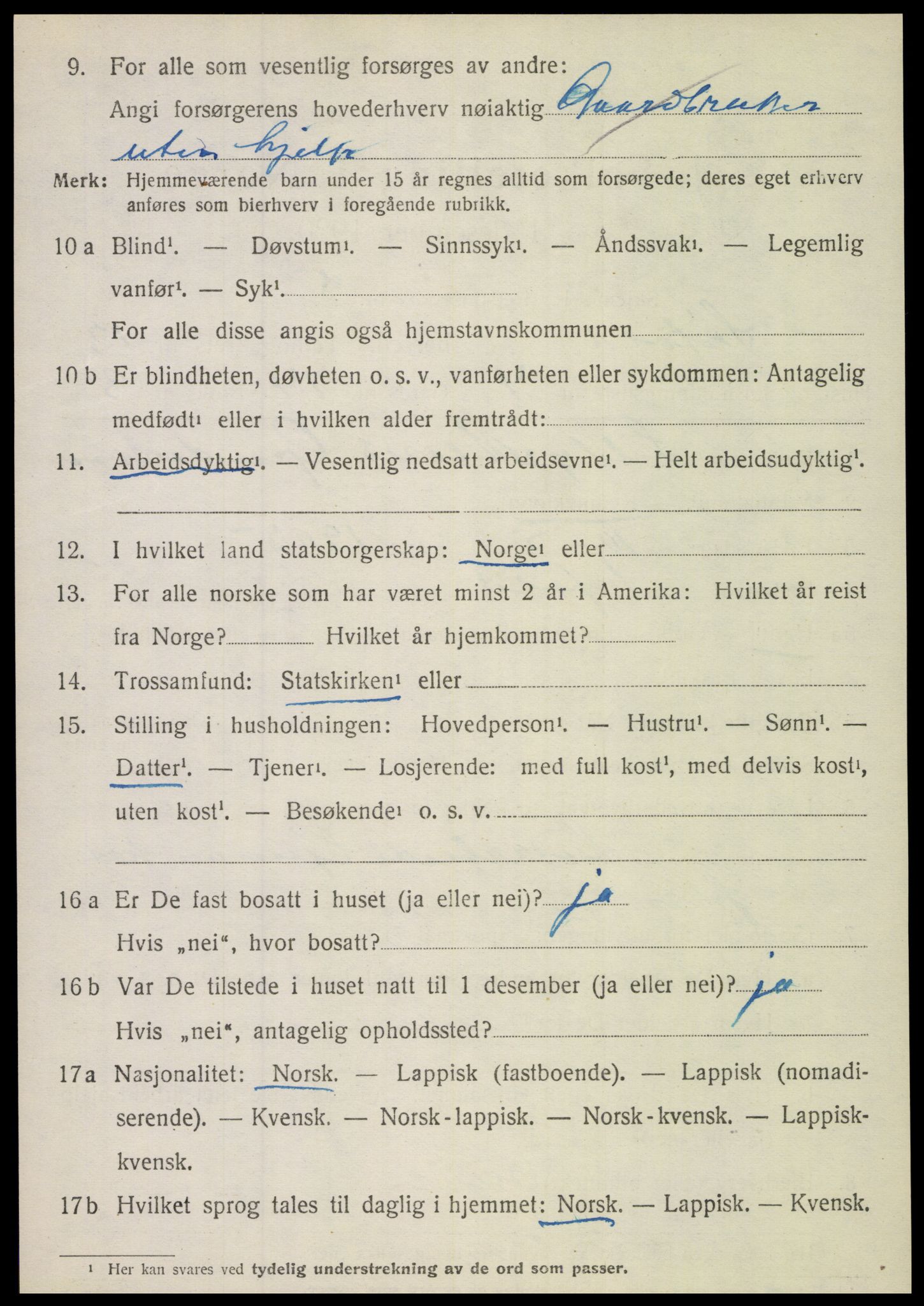 SAT, Folketelling 1920 for 1845 Sørfold herred, 1920, s. 6494