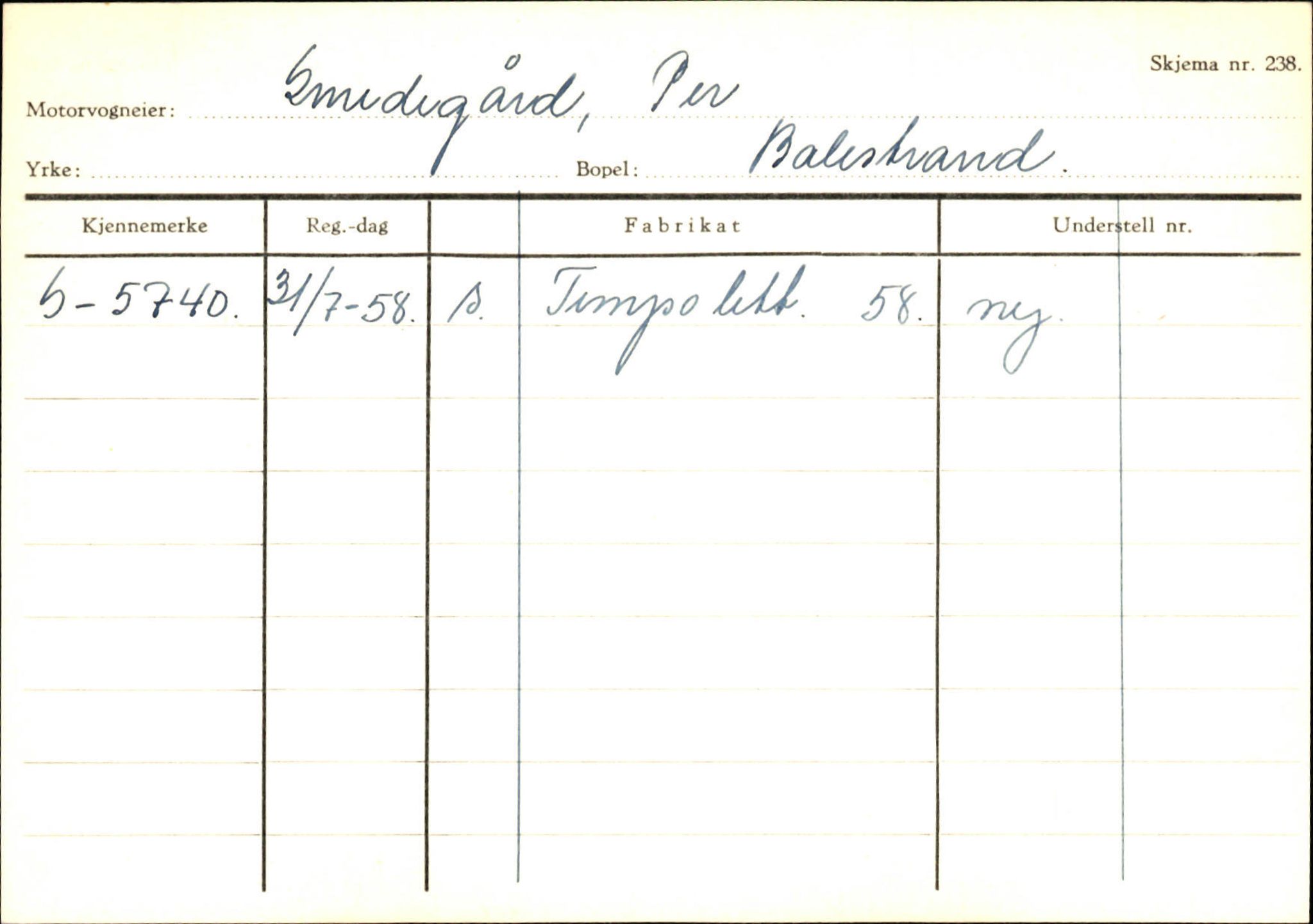 Statens vegvesen, Sogn og Fjordane vegkontor, AV/SAB-A-5301/4/F/L0132: Eigarregister Askvoll A-Å. Balestrand A-Å, 1945-1975, s. 2316