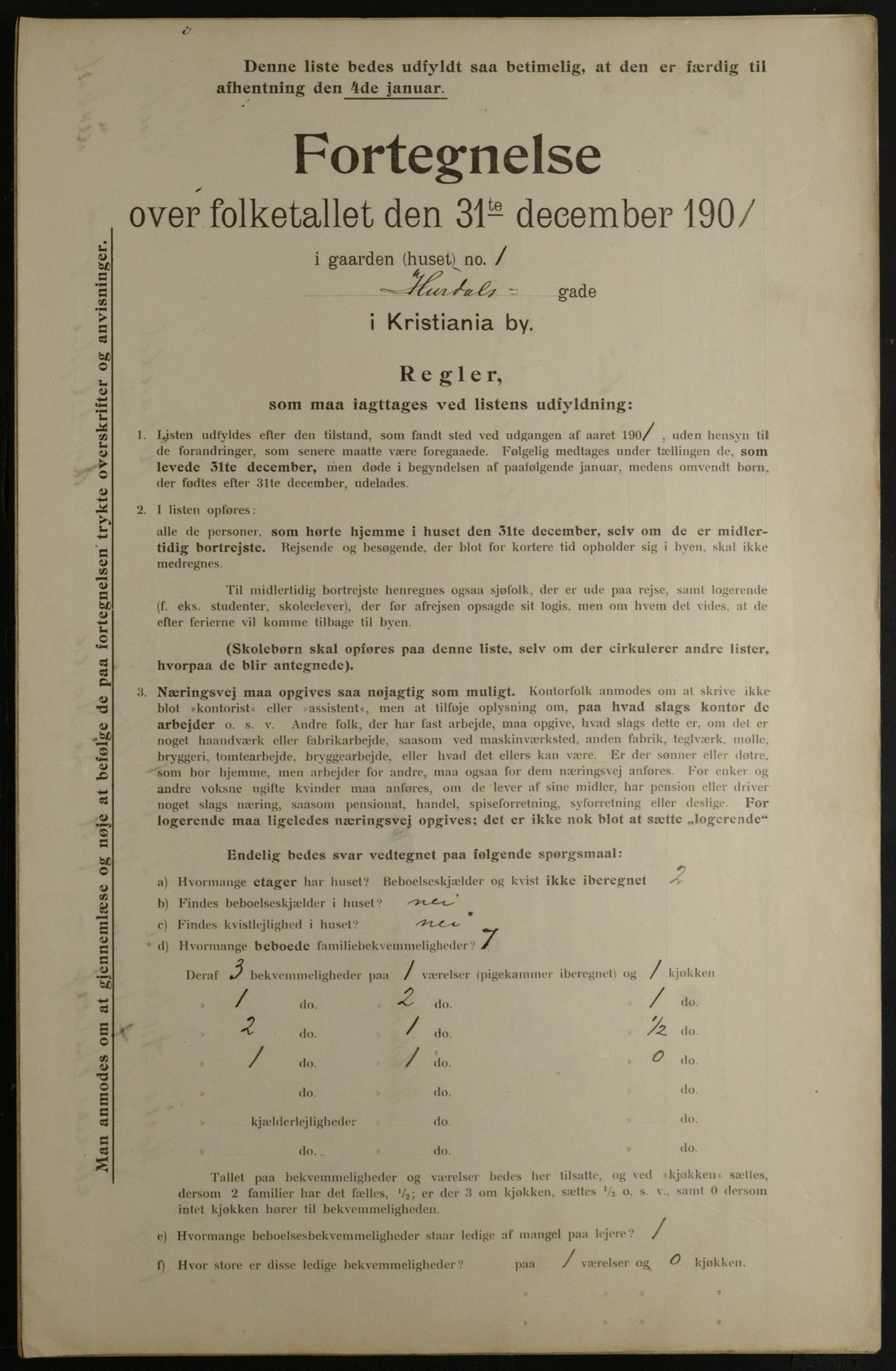 OBA, Kommunal folketelling 31.12.1901 for Kristiania kjøpstad, 1901, s. 6651