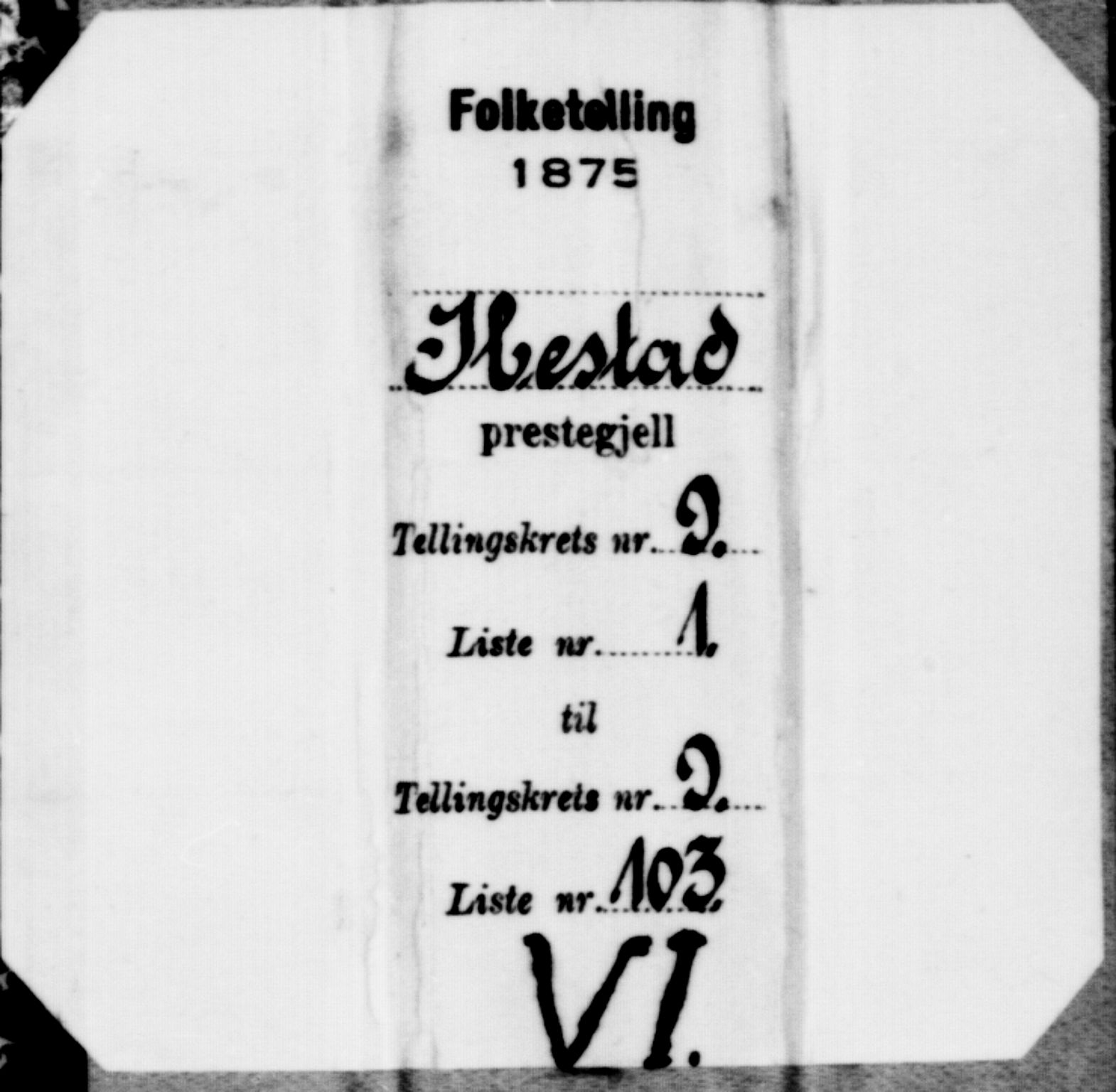 SATØ, Folketelling 1875 for 1917P Ibestad prestegjeld, 1875