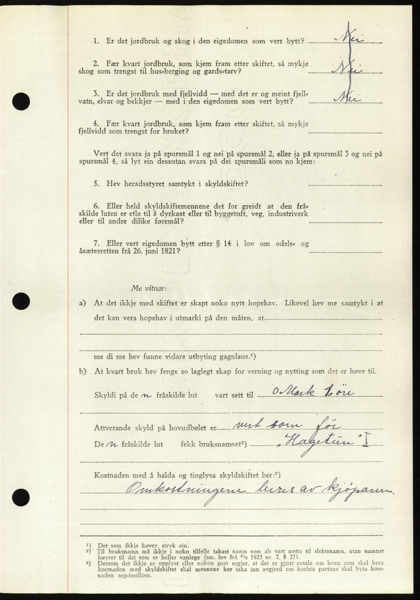 Søre Sunnmøre sorenskriveri, AV/SAT-A-4122/1/2/2C/L0081: Pantebok nr. 7A, 1947-1948, Dagboknr: 1466/1947