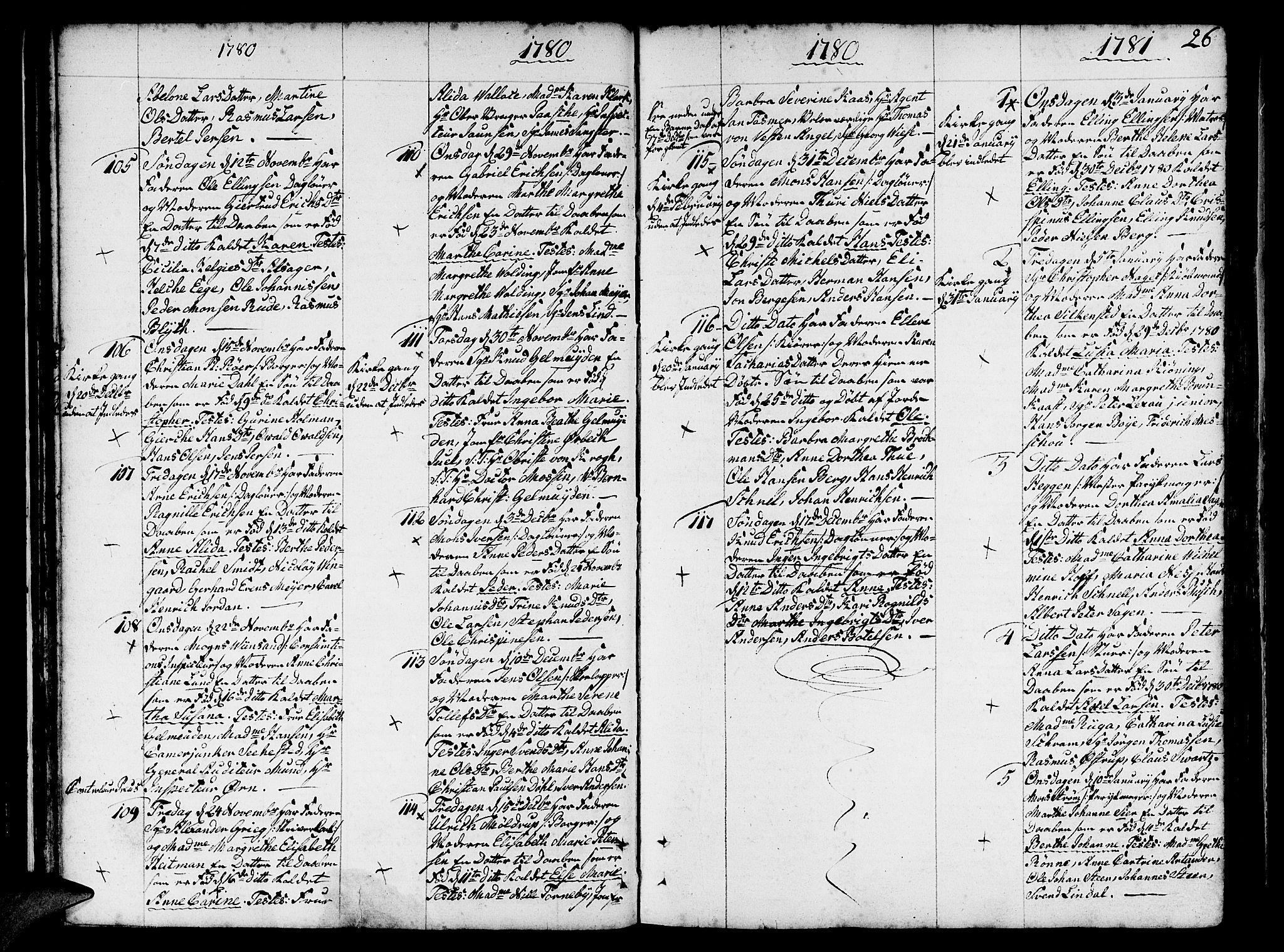 Nykirken Sokneprestembete, AV/SAB-A-77101/H/Haa/L0005: Ministerialbok nr. A 5, 1775-1808, s. 26