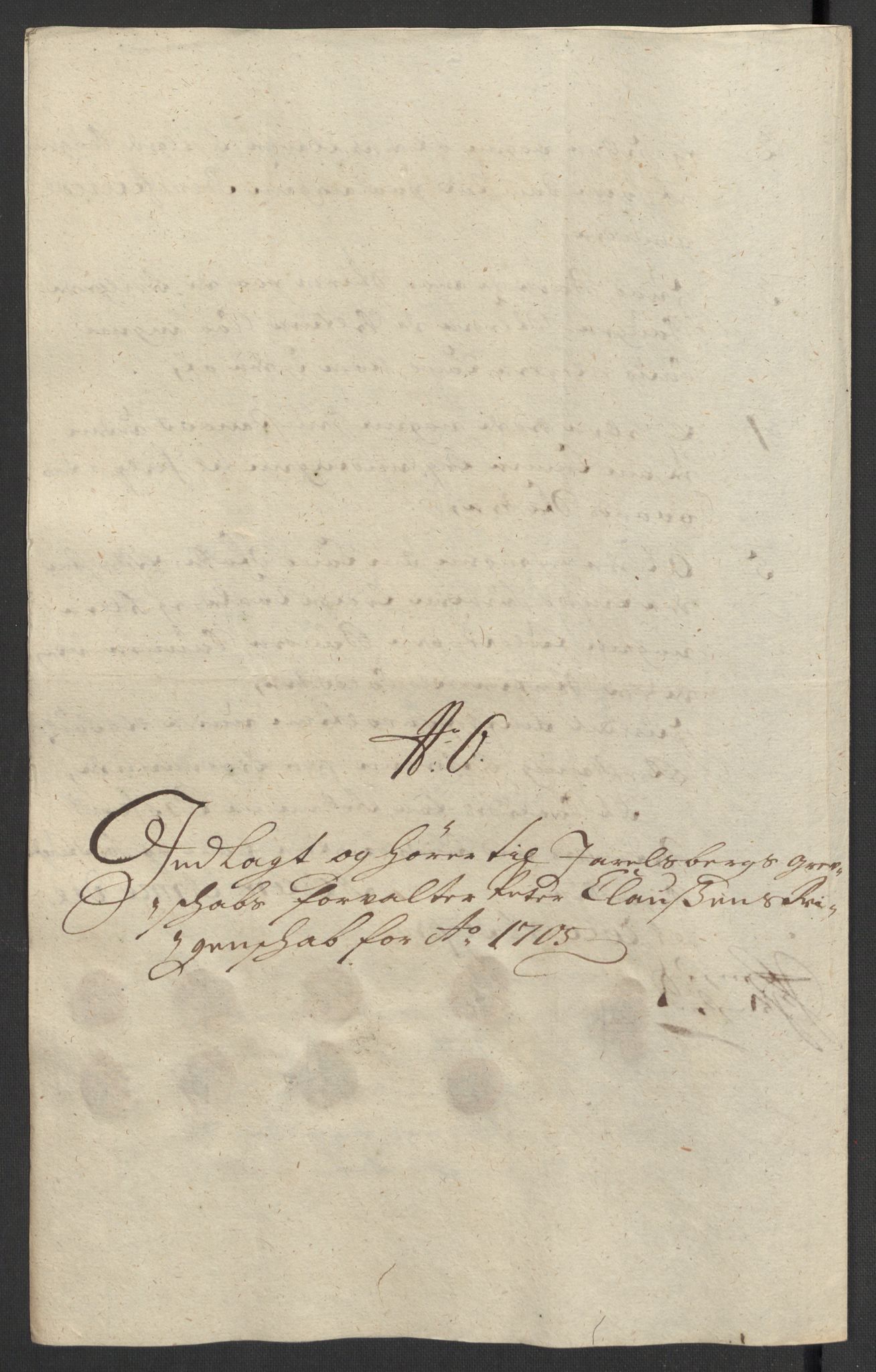 Rentekammeret inntil 1814, Reviderte regnskaper, Fogderegnskap, AV/RA-EA-4092/R32/L1871: Fogderegnskap Jarlsberg grevskap, 1703-1705, s. 533