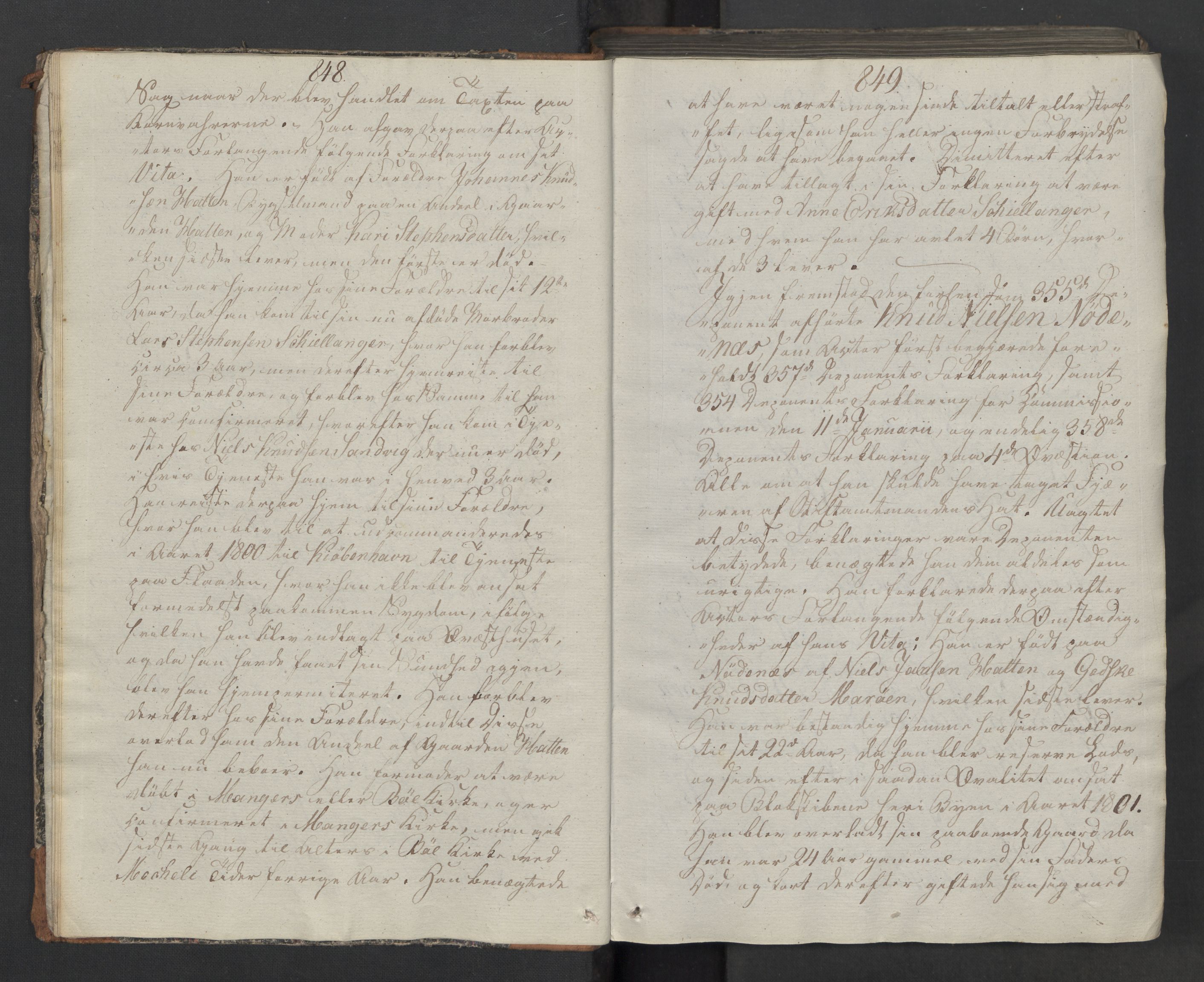 Justisdepartementet, Kommisjonen vedrørende opptøyer i Bergen 1814 og almuens klager, AV/RA-S-3795/D/L0002: Kommisjonsakt 2. bind (s. 839-1664), 1816-1819, s. 848-849