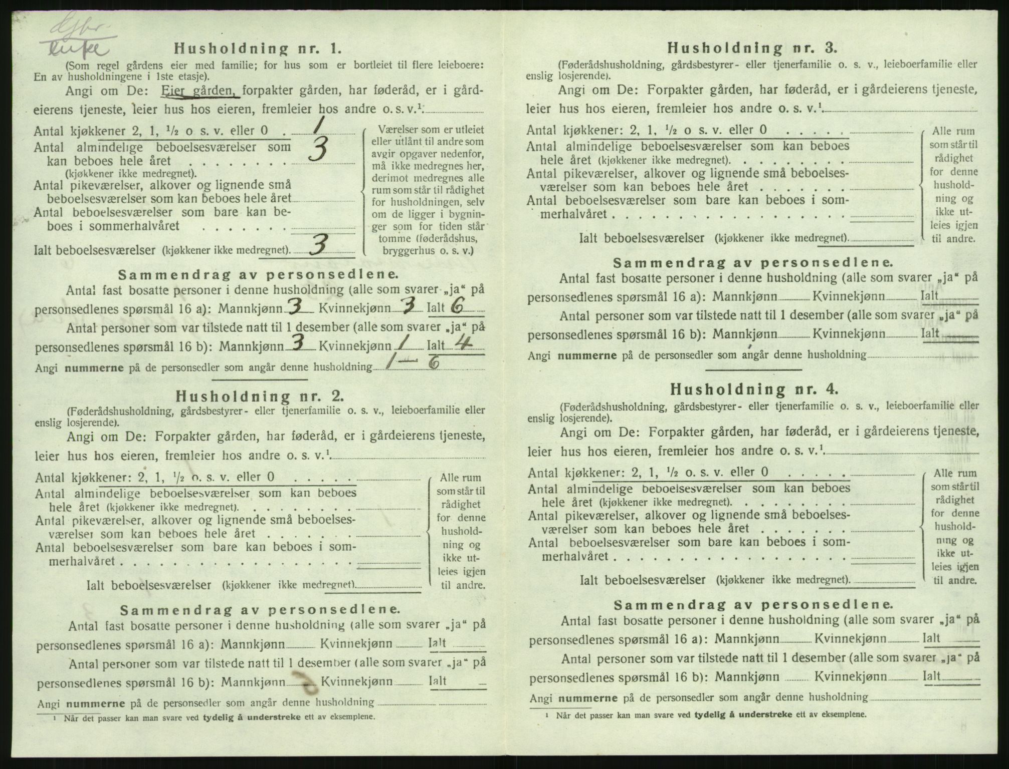 SAK, Folketelling 1920 for 0926 Vestre Moland herred, 1920, s. 848